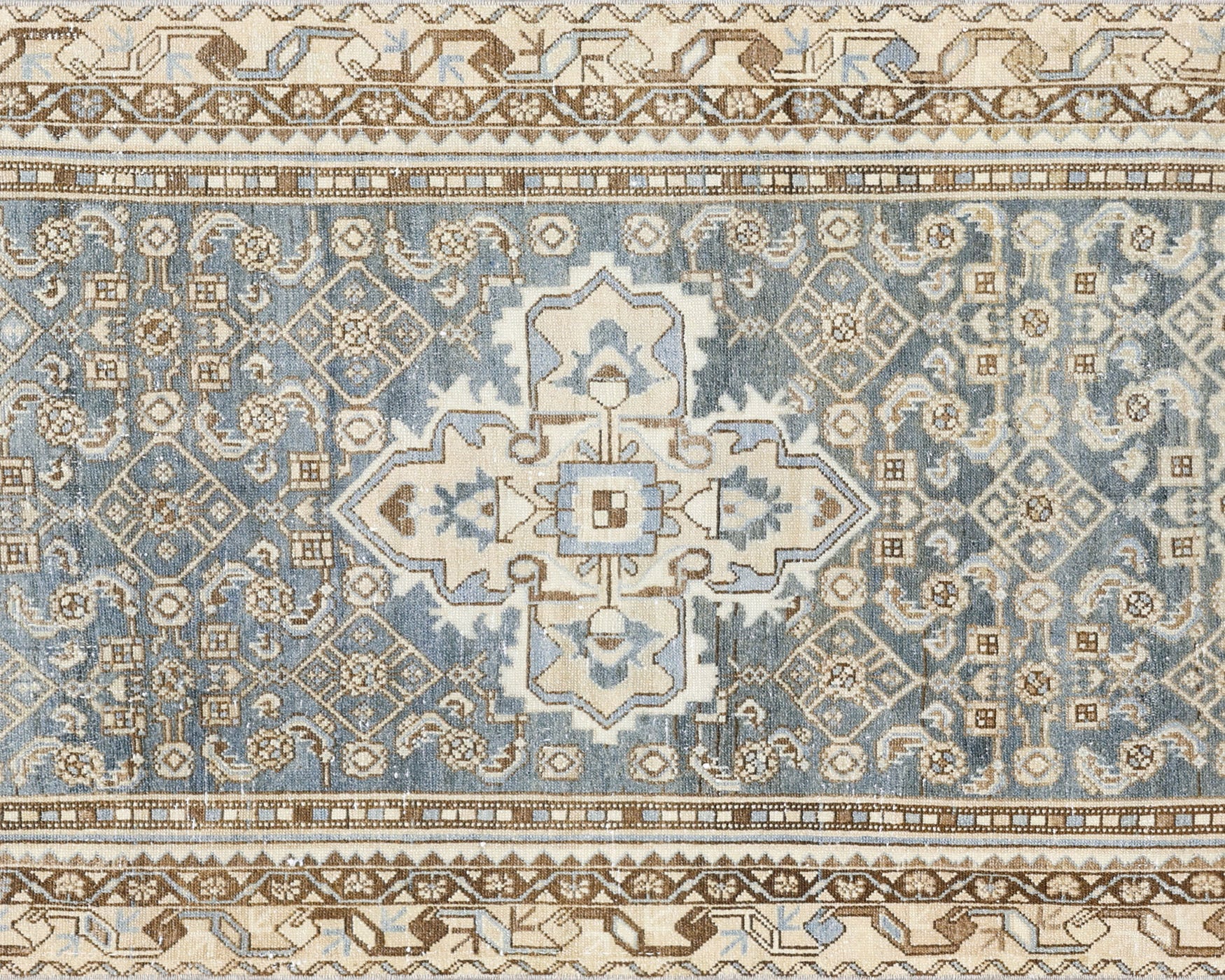 Antique Persian Melayer Runner - 3'7" x 16'10"