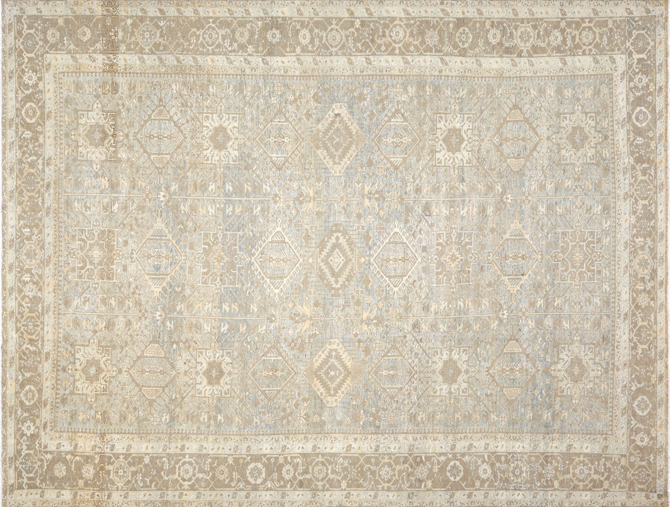 Antique Persian Heriz Rug - 11'6" x 15'3"