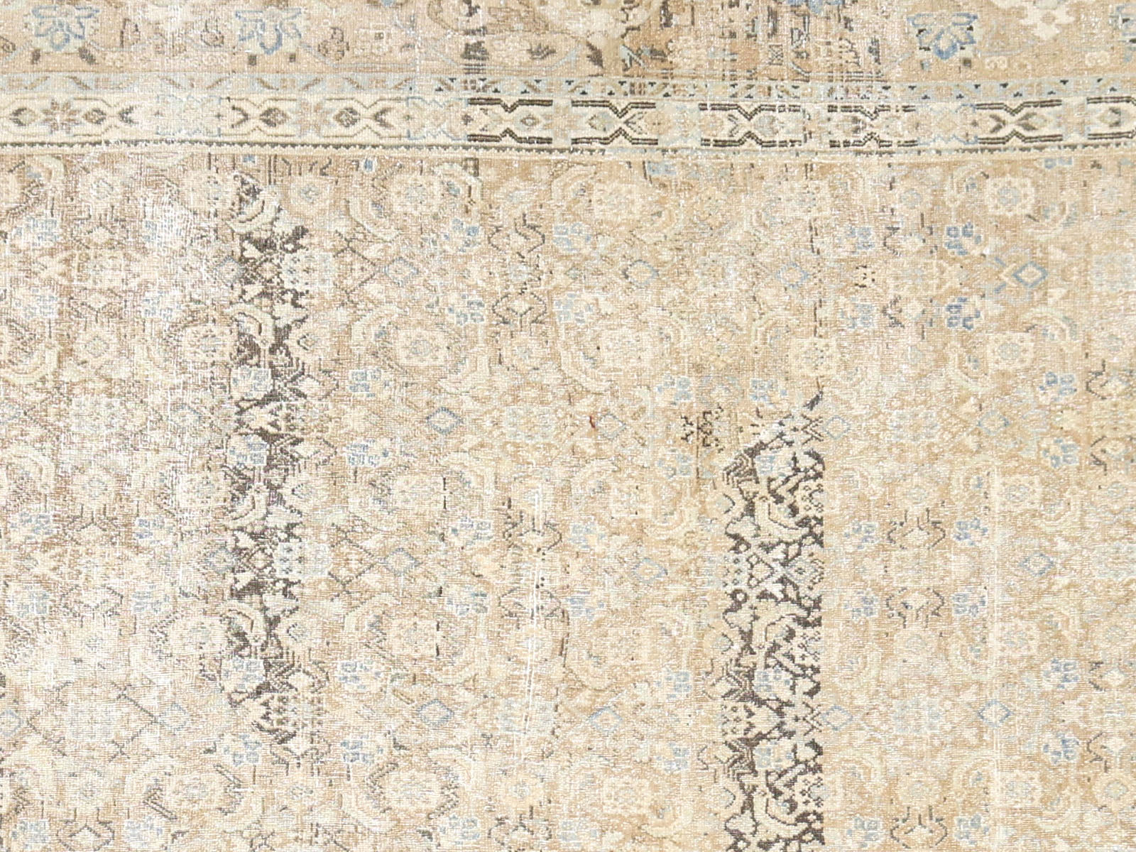 Semi Antique Persian Tabriz Rug - 9'7" x 12'10"