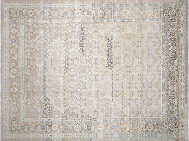 Semi Antique Persian Tabriz Rug - 9'7" x 12'10"