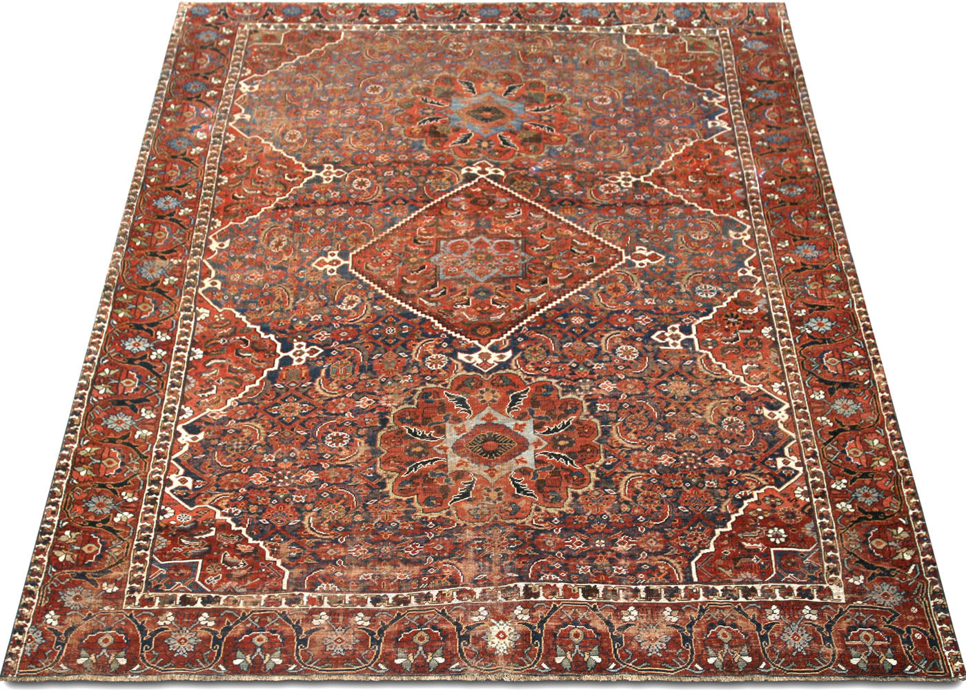 Antique Persian Shiraz Rug - 7'0" x 9'5" - 220128