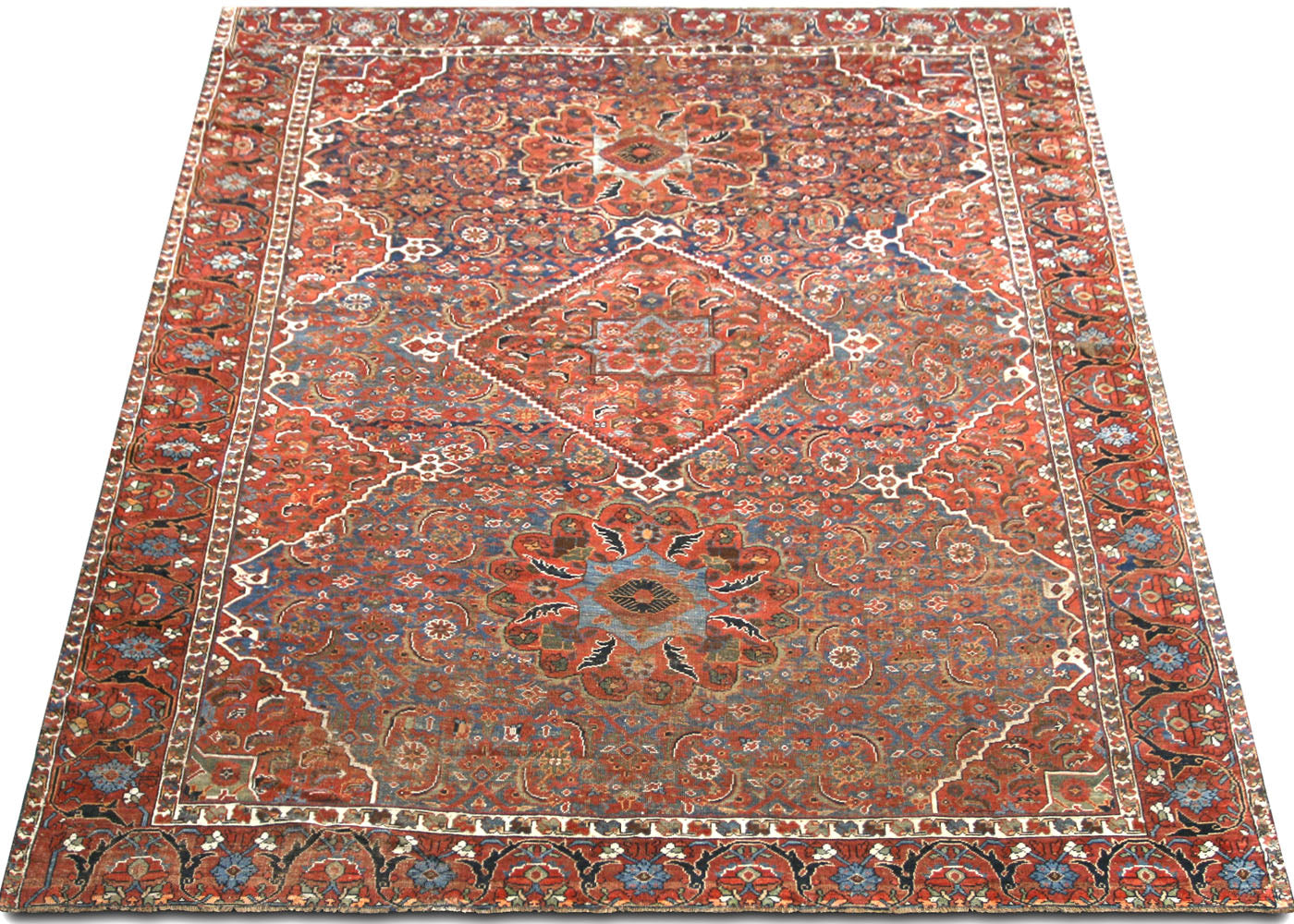 Antique Persian Shiraz Rug - 7'0" x 9'5" - 220128