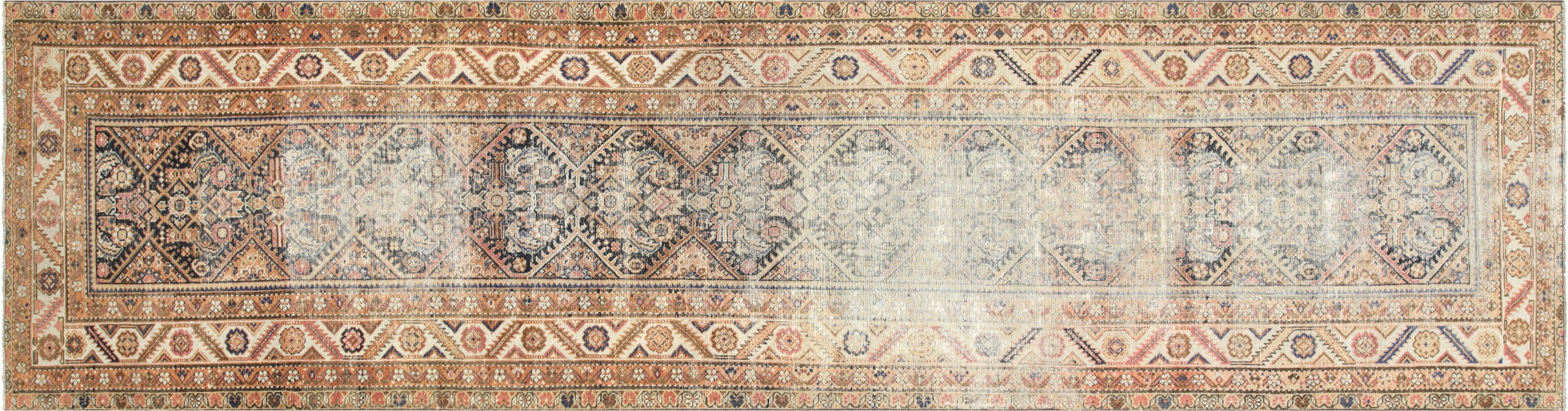 Antique Persian Melayer Runner - 3'4" x 12'10" - 220129