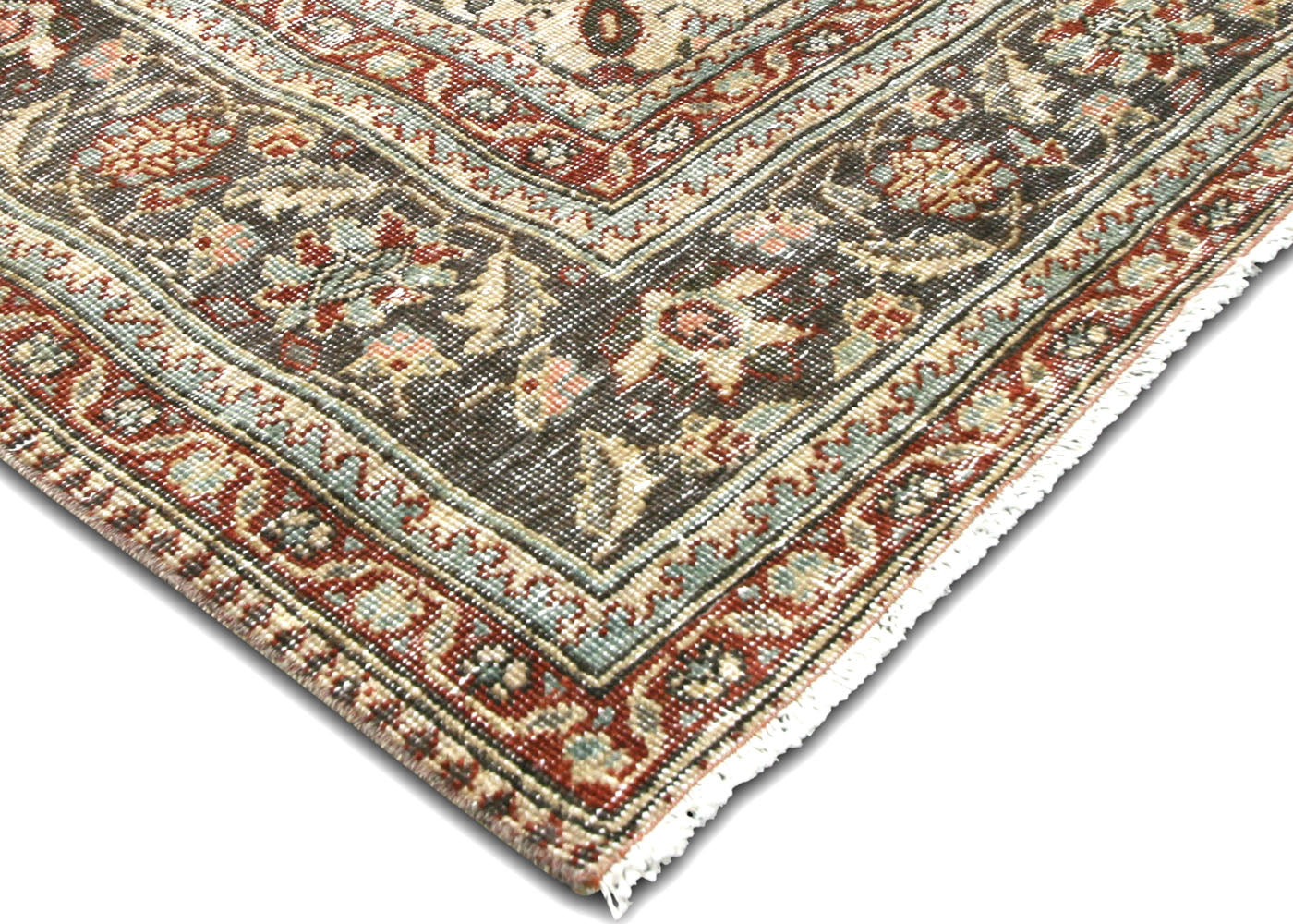 Semi Antique Persian Tabriz Rug - 6'2"x 10'1" - 220140