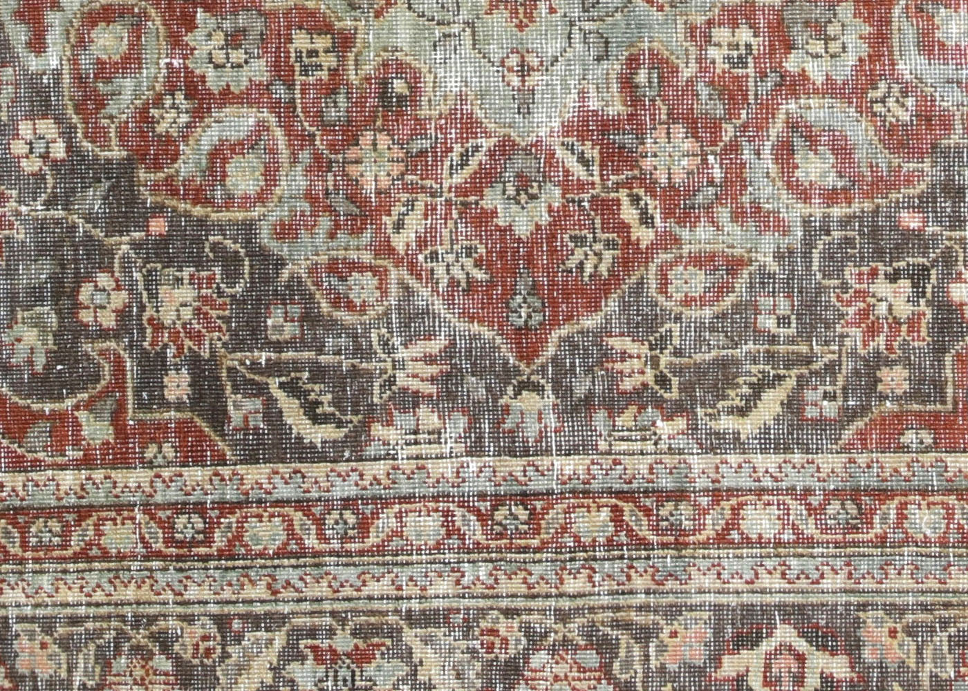 Semi Antique Persian Tabriz Rug - 6'2"x 10'1" - 220140