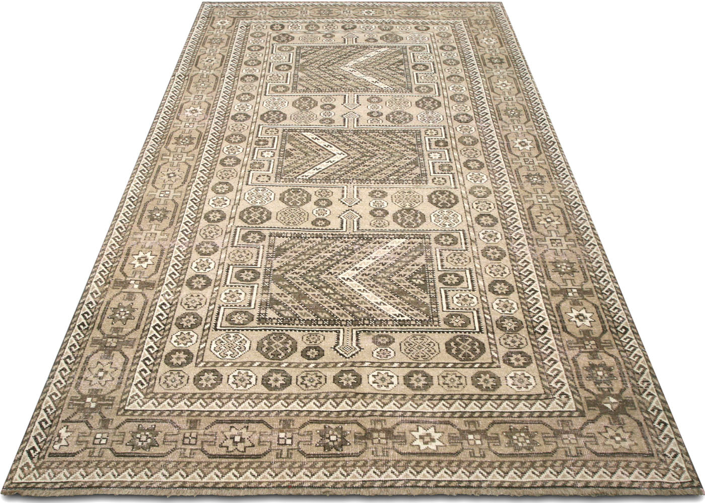 Vintage Persian Hamadan Rug - 5'1" x 9'10" - 220142