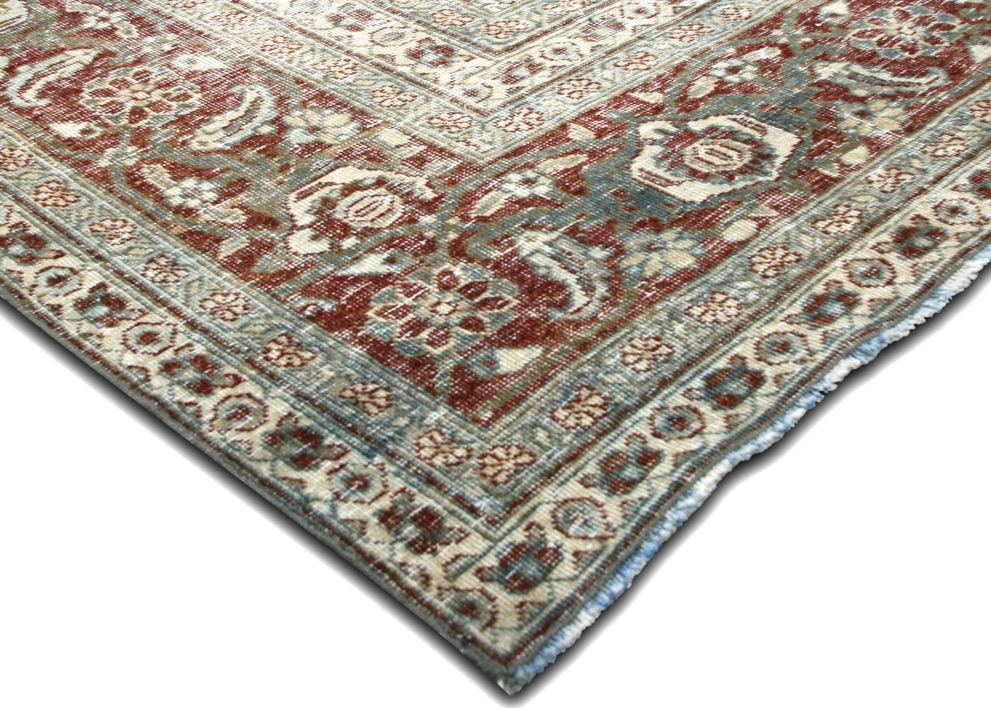 Semi Antique Persian Tabriz Rug - 10'7" x 15'3" - 220143