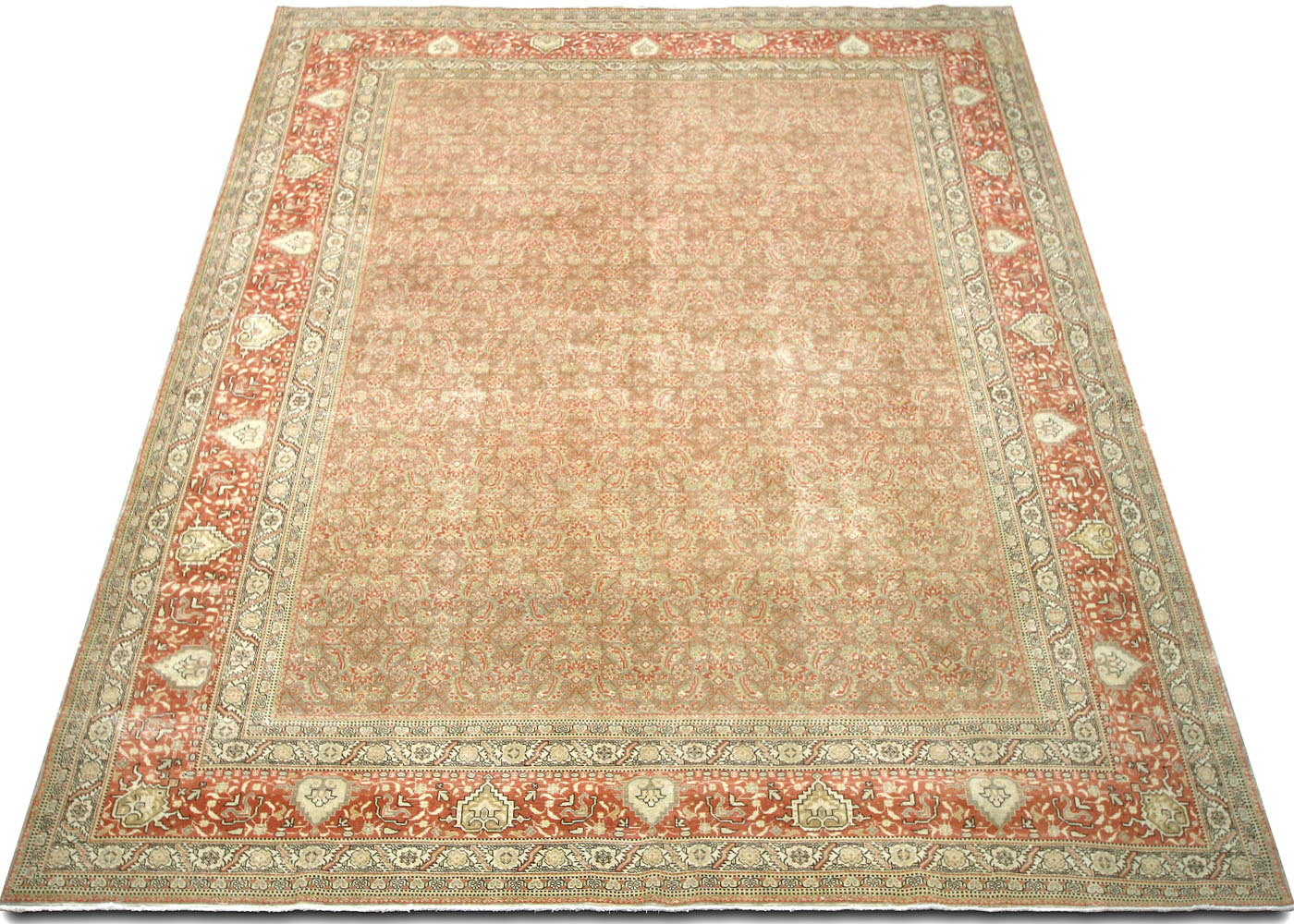 Vintage Persian Tabriz Rug - 9'11" x 12'10" - 220154