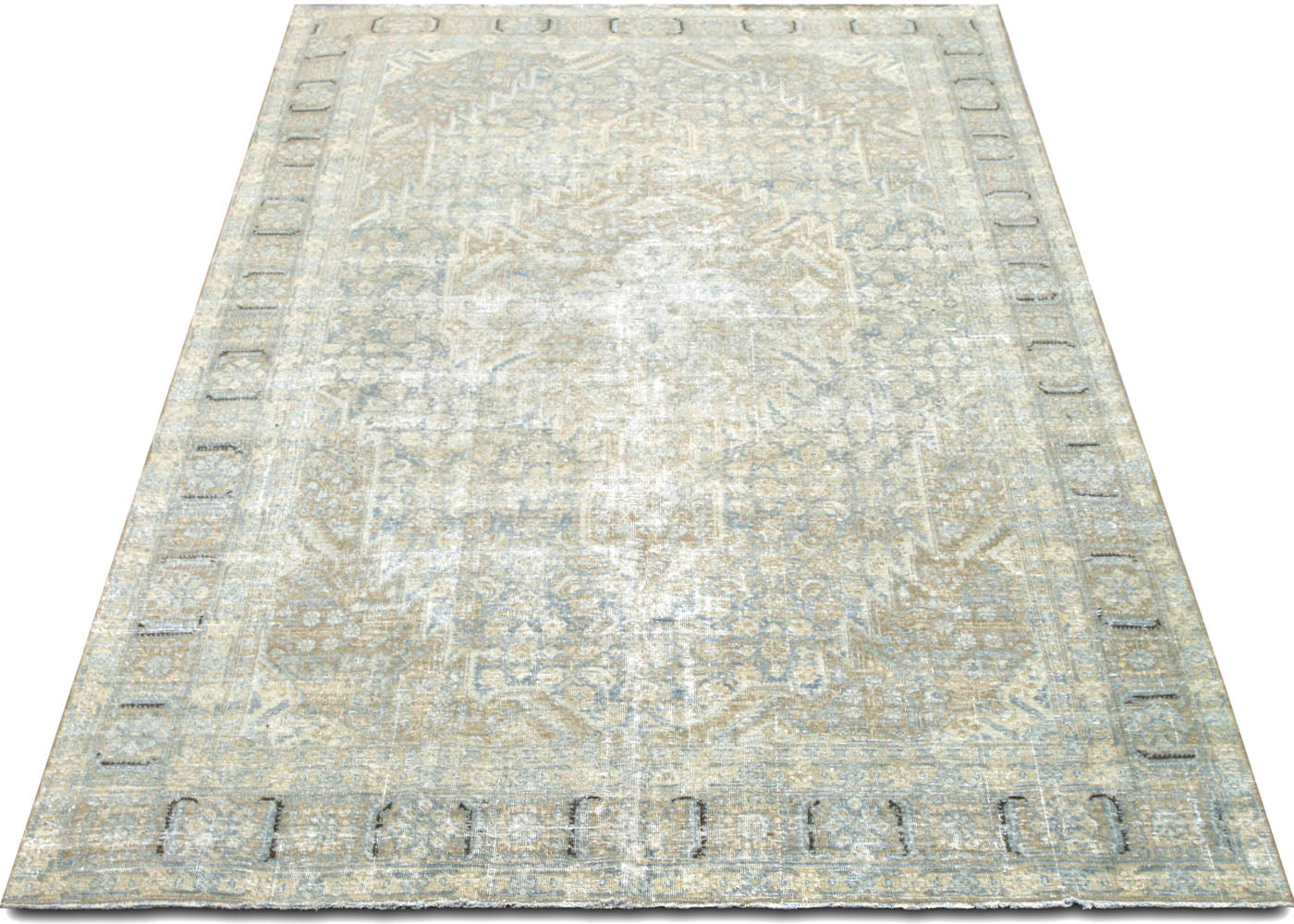 Semi Antique Persian Tabriz Rug - 6'3" x 9'10" - 220155