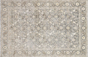 Semi Antique Persian Tabriz Rug - 7'1" x 10'9" - 220157
