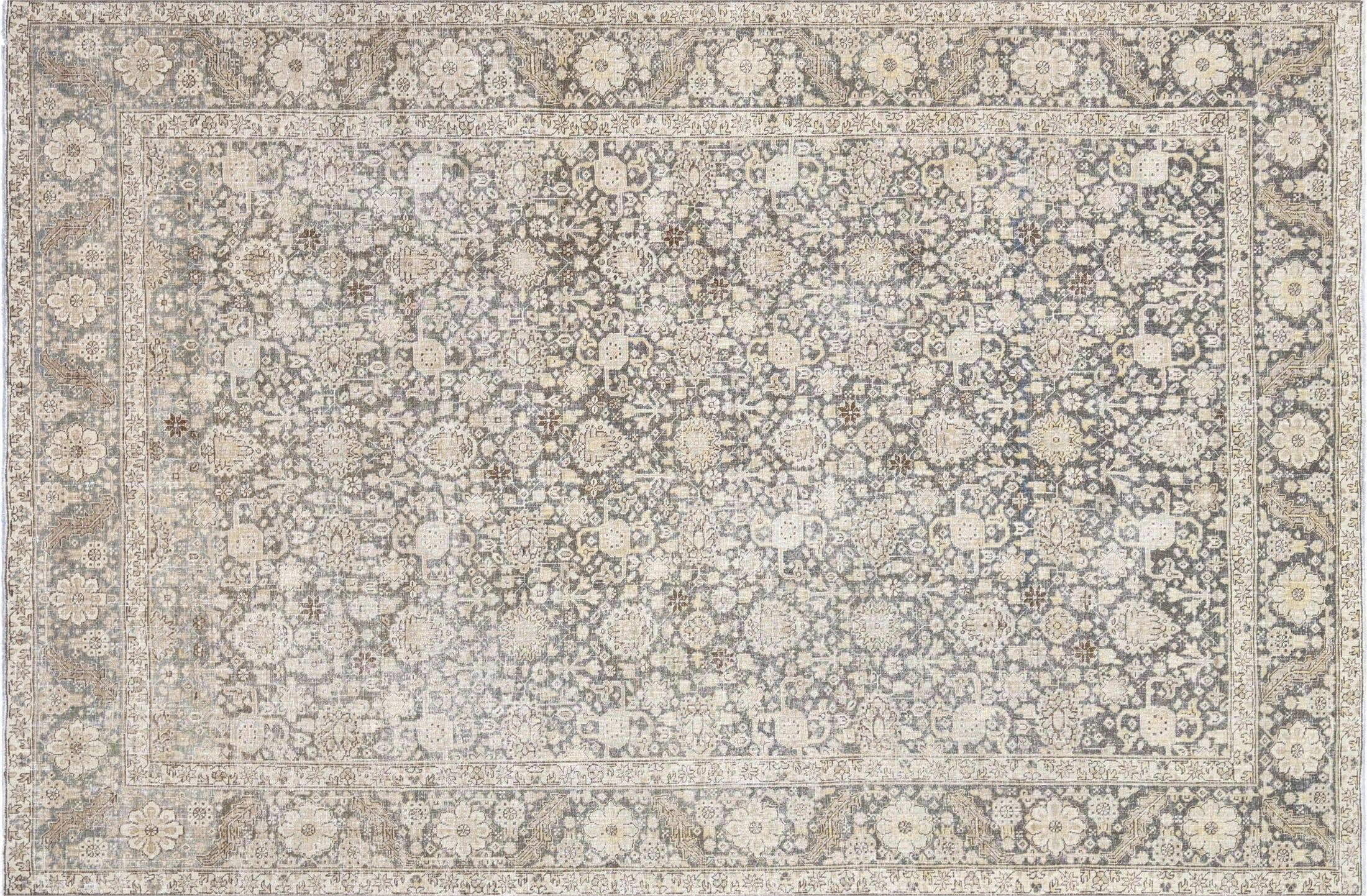 Semi Antique Persian Tabriz Rug - 7'1" x 10'9" - 220157