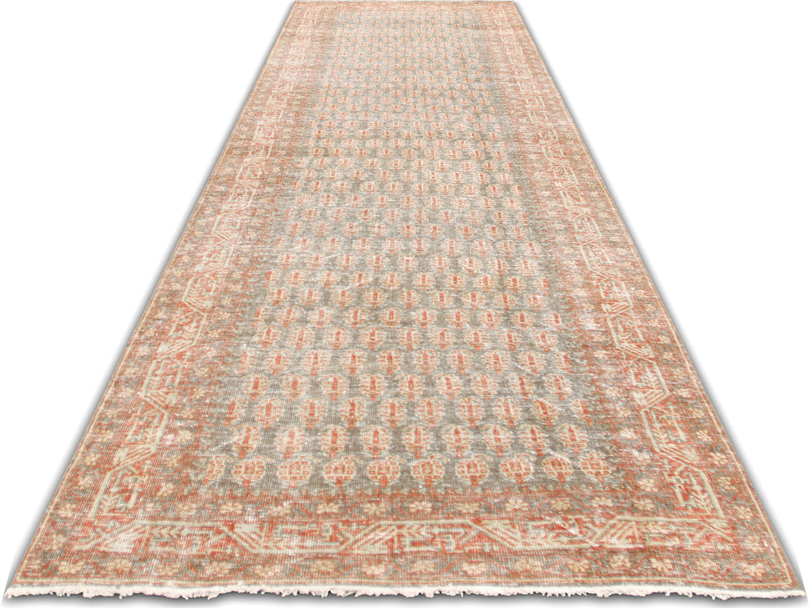 Antique Persian Melayer Runner - 3'4" x 12'10"