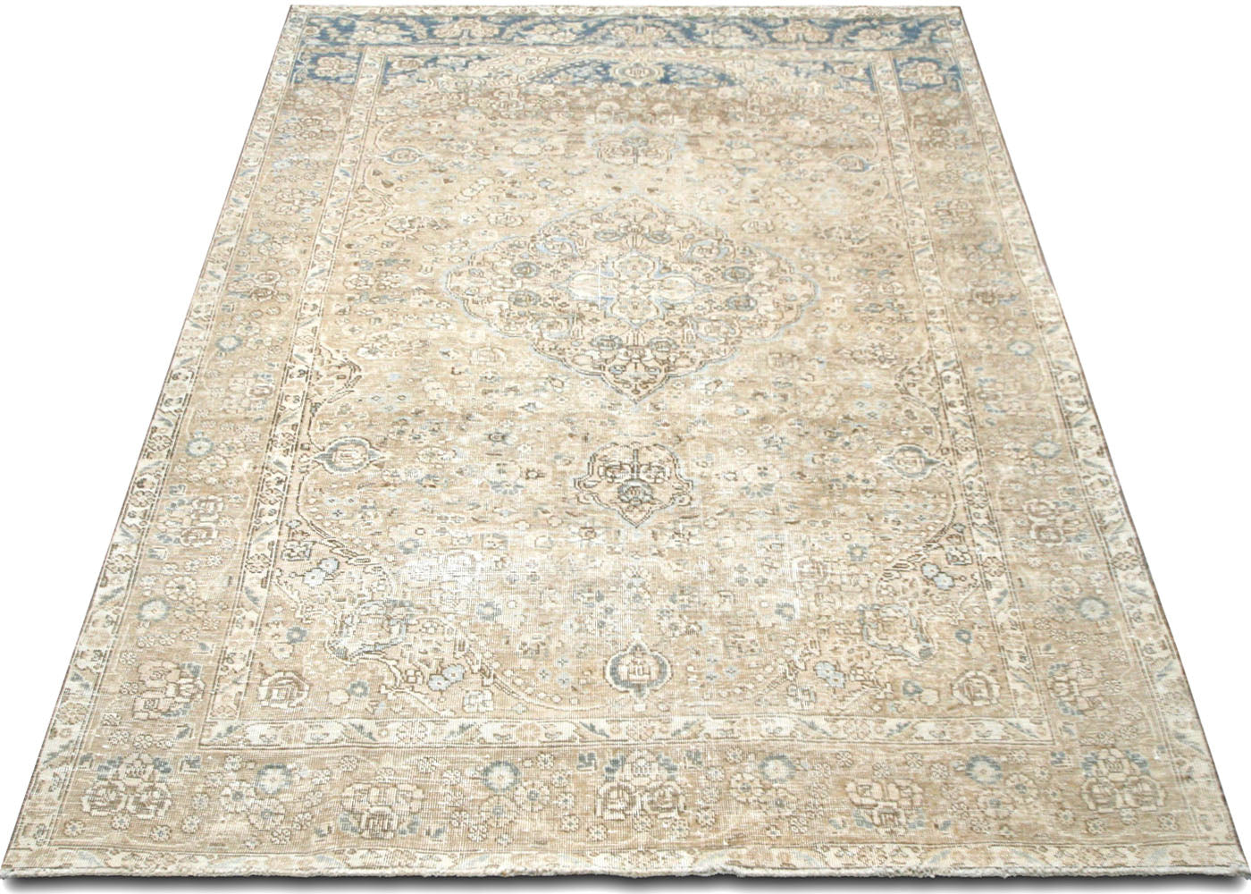 Vintage Persian Tabriz Rug - 5'11" x 9'3" - 220160