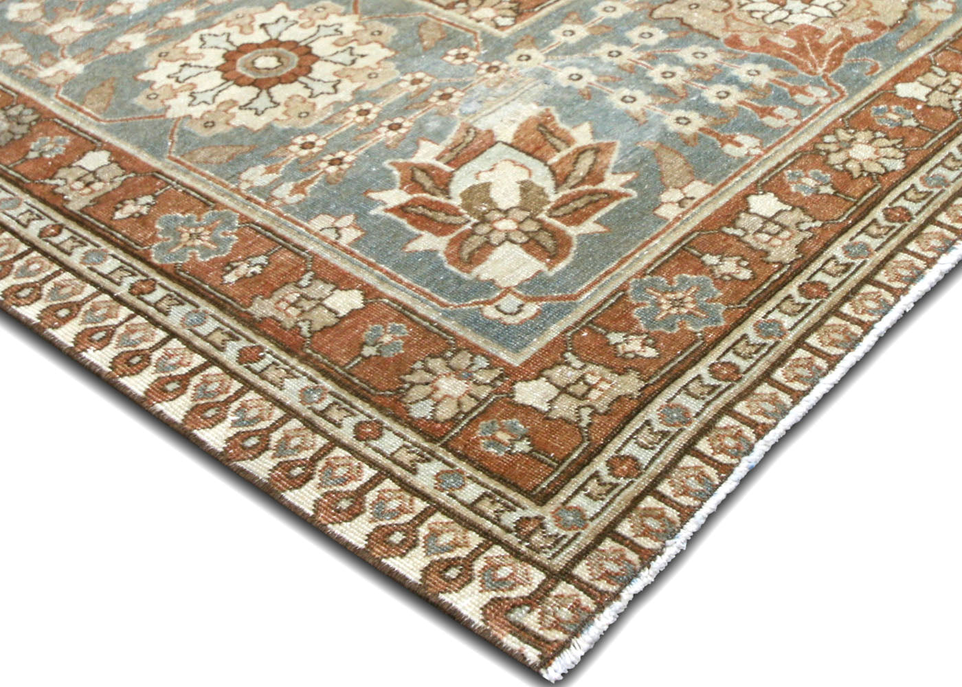 Semi Antique Persian Tabriz Rug - 11'2" x 13'7" - 220164