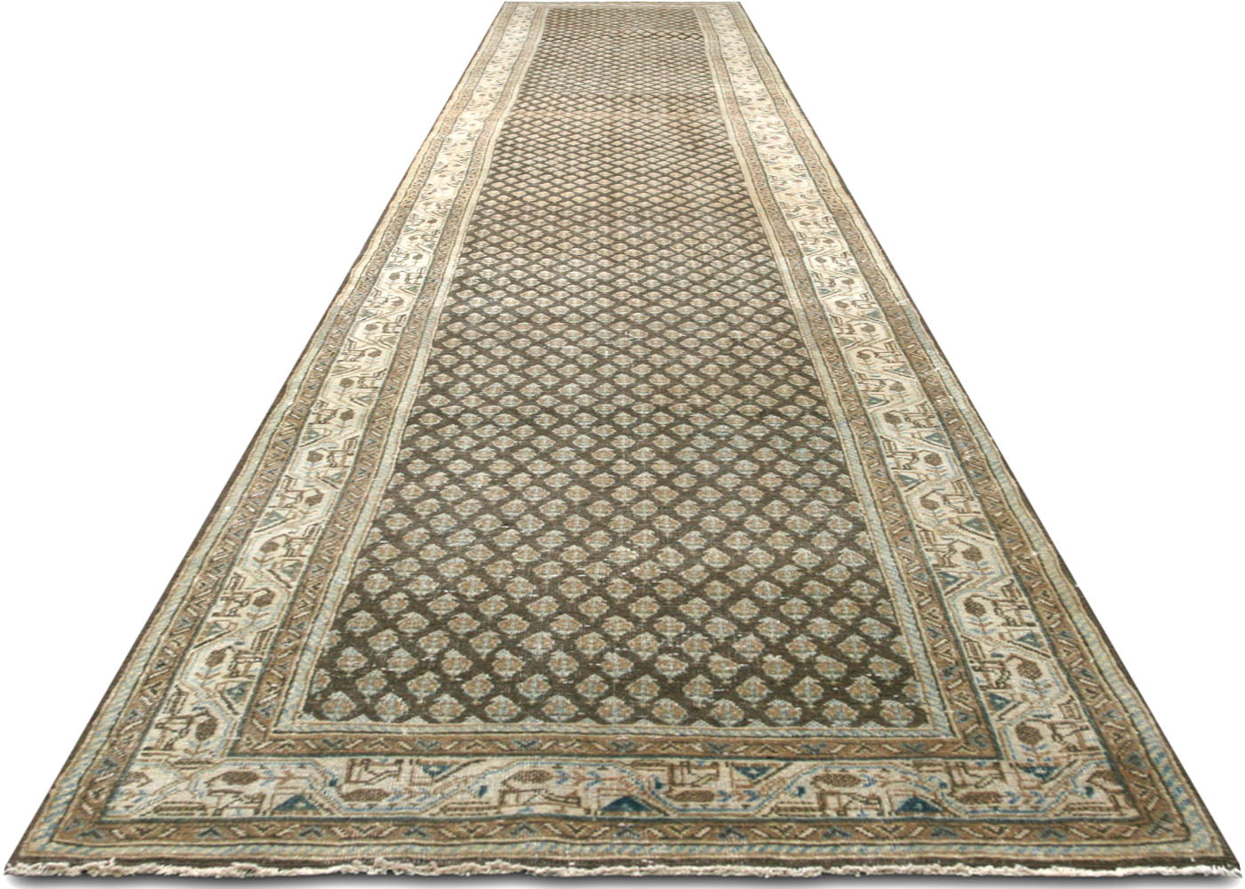 Semi Antique Persian Melayer Runner - 2'8" x 17'10" - 220170