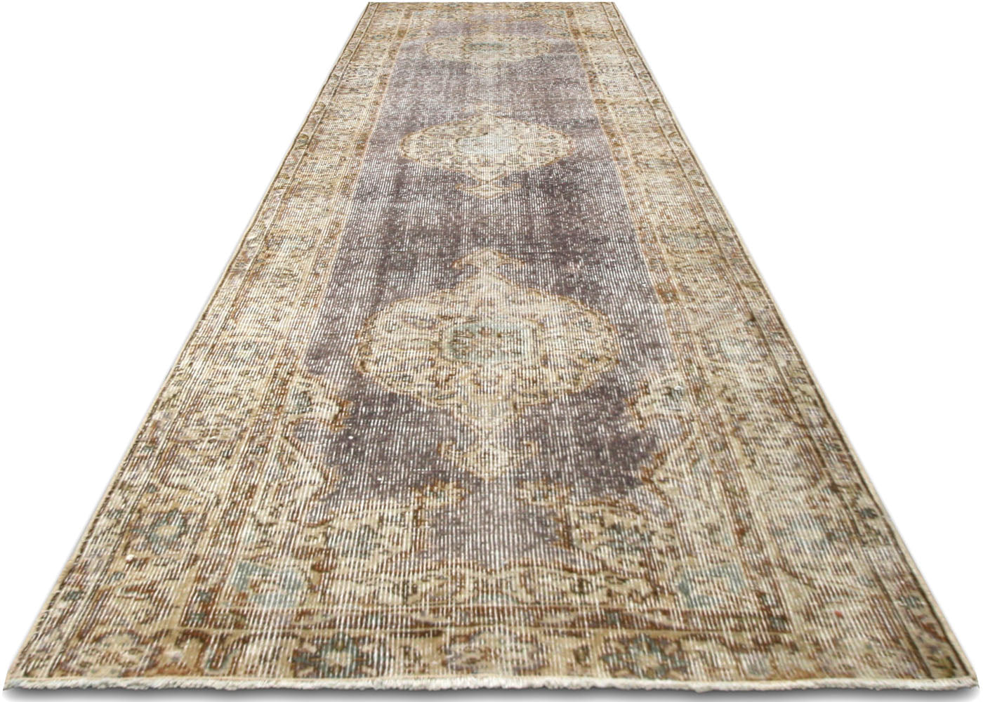 Vintage Turkish Oushak Runner - 2'9" x 9'11" - 220171
