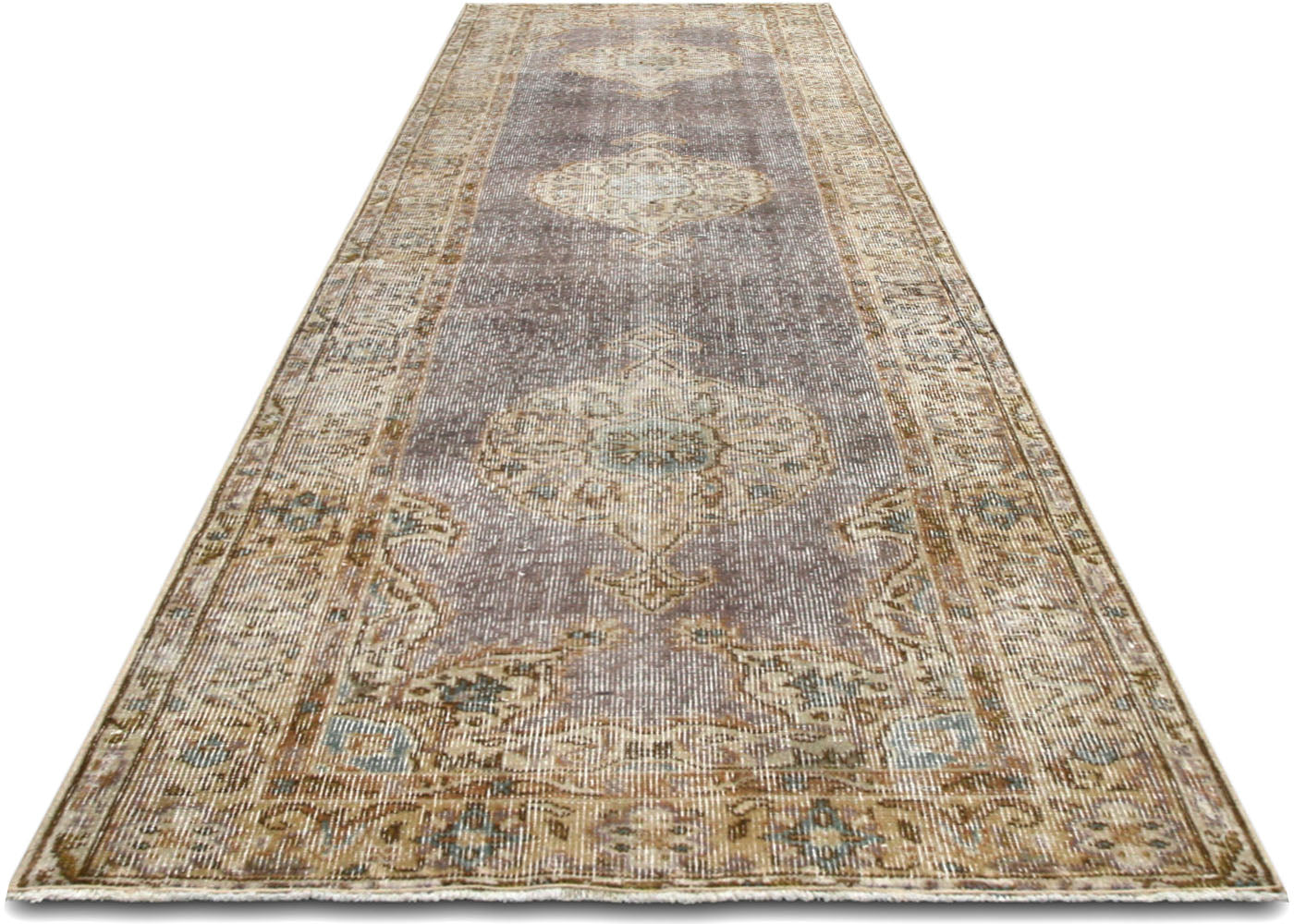 Vintage Turkish Oushak Runner - 2'9" x 9'11" - 220171