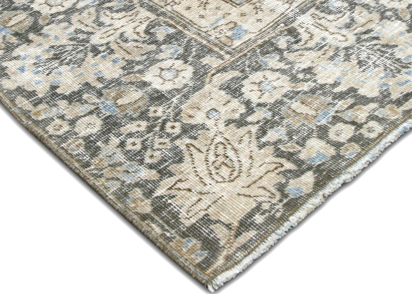 Semi Antique Persian Tabriz Rug - 8'11" x 12'11" - 220174