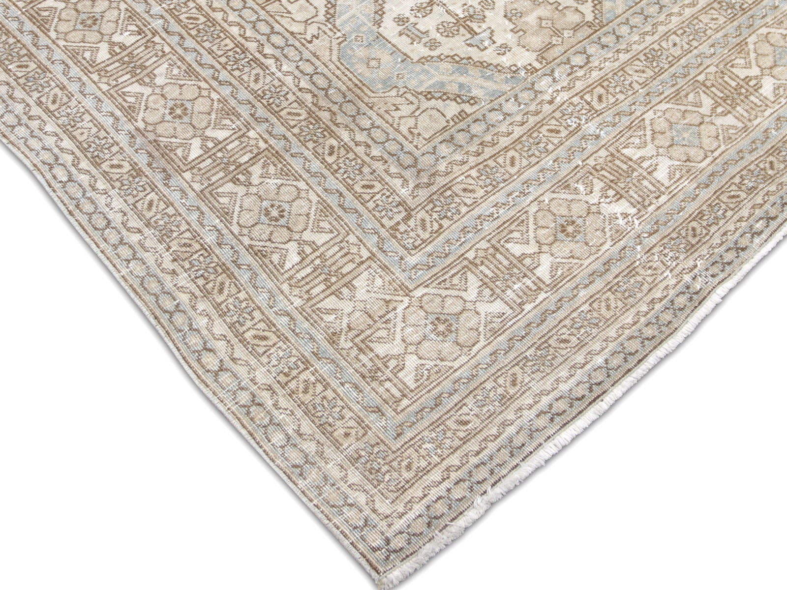 Semi Antique Persian Tabriz Rug - 7'7" x 10'10"
