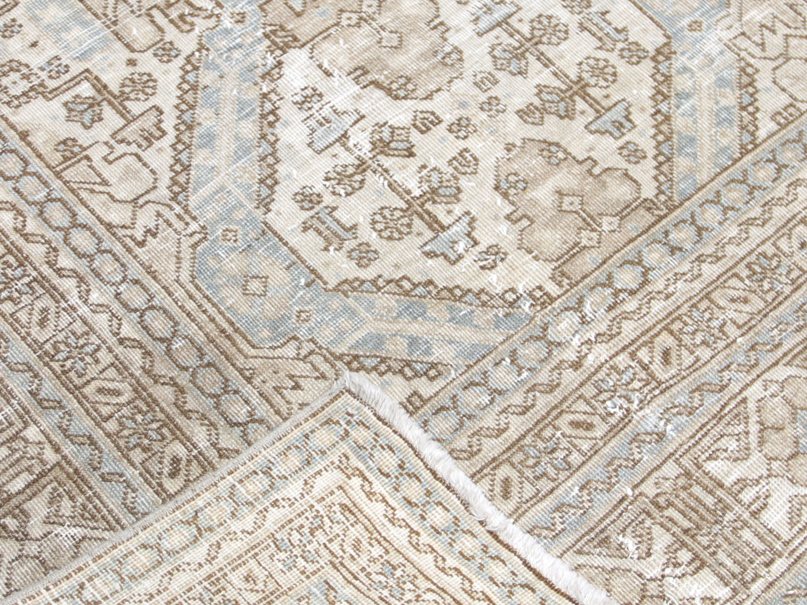 Semi Antique Persian Tabriz Rug - 7'7" x 10'10"