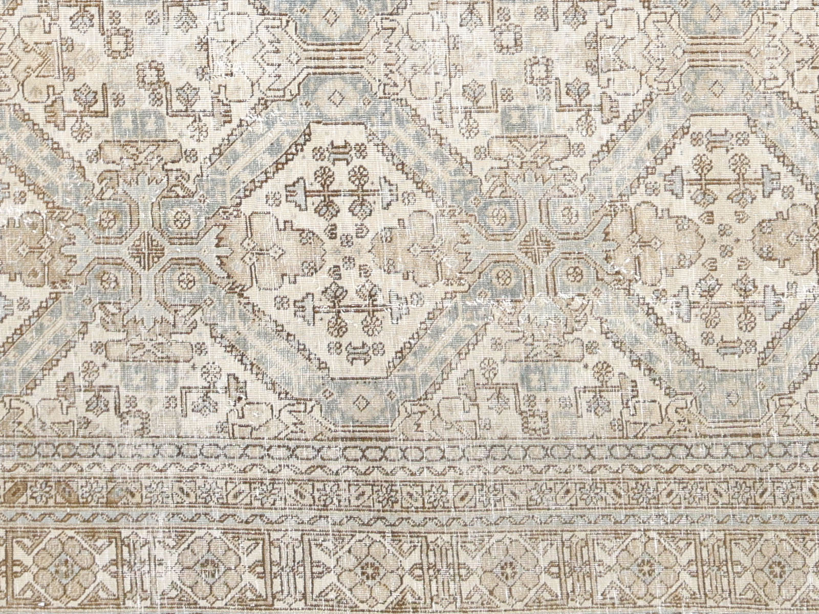 Semi Antique Persian Tabriz Rug - 7'7" x 10'10"