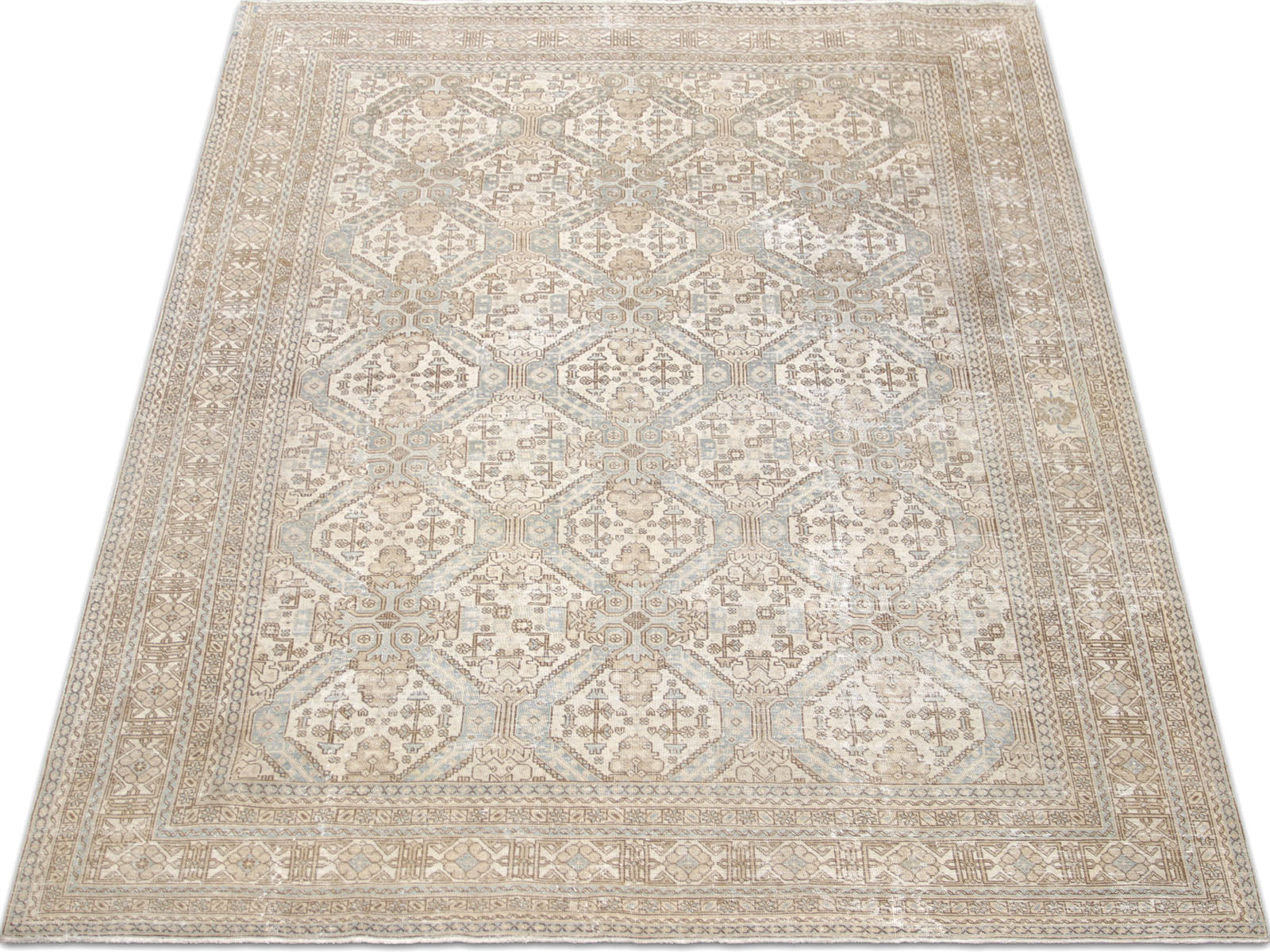 Semi Antique Persian Tabriz Rug - 7'7" x 10'10"