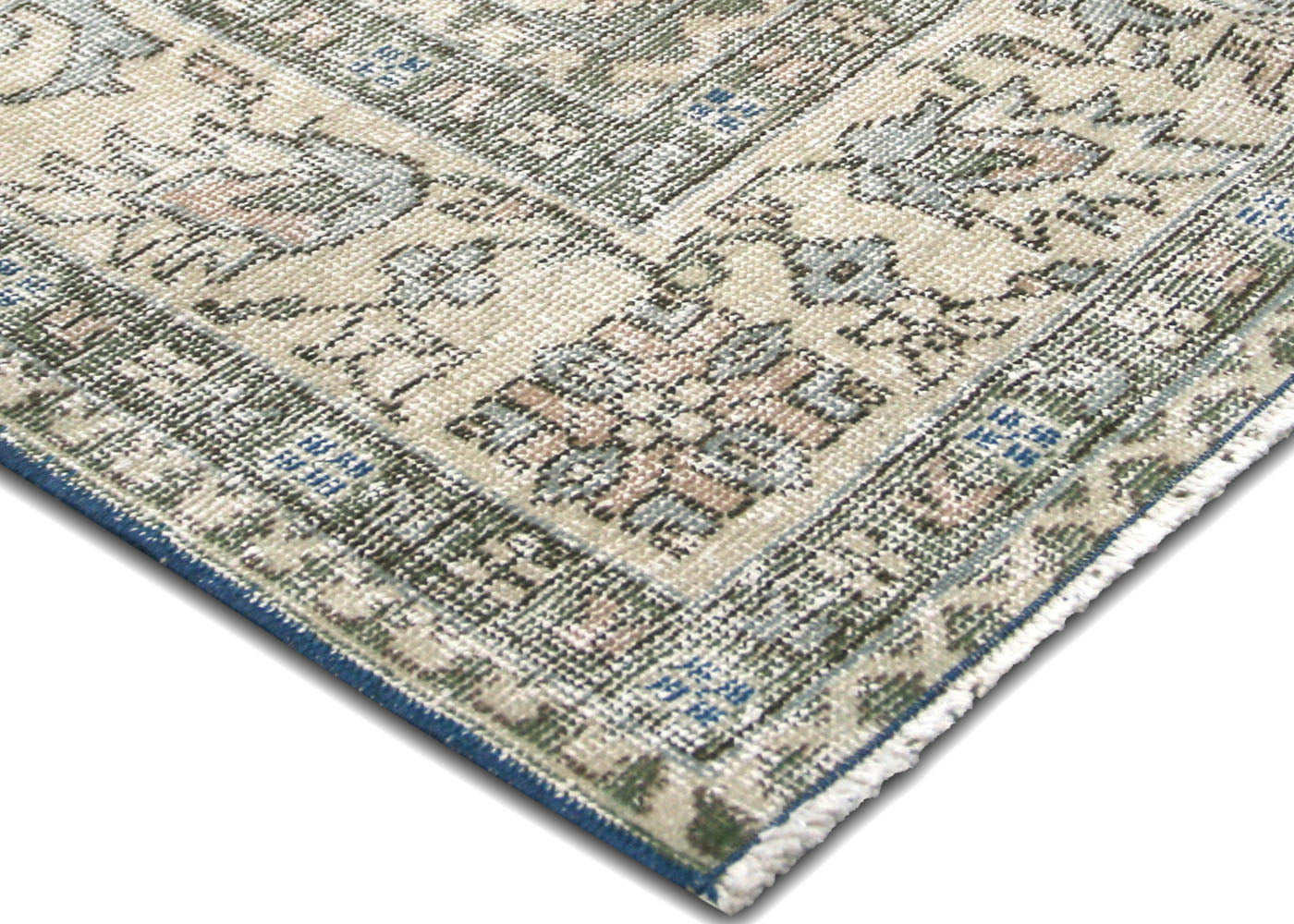 Vintage Turkish Oushak Rug - 7'4" x 10'1" - 220193