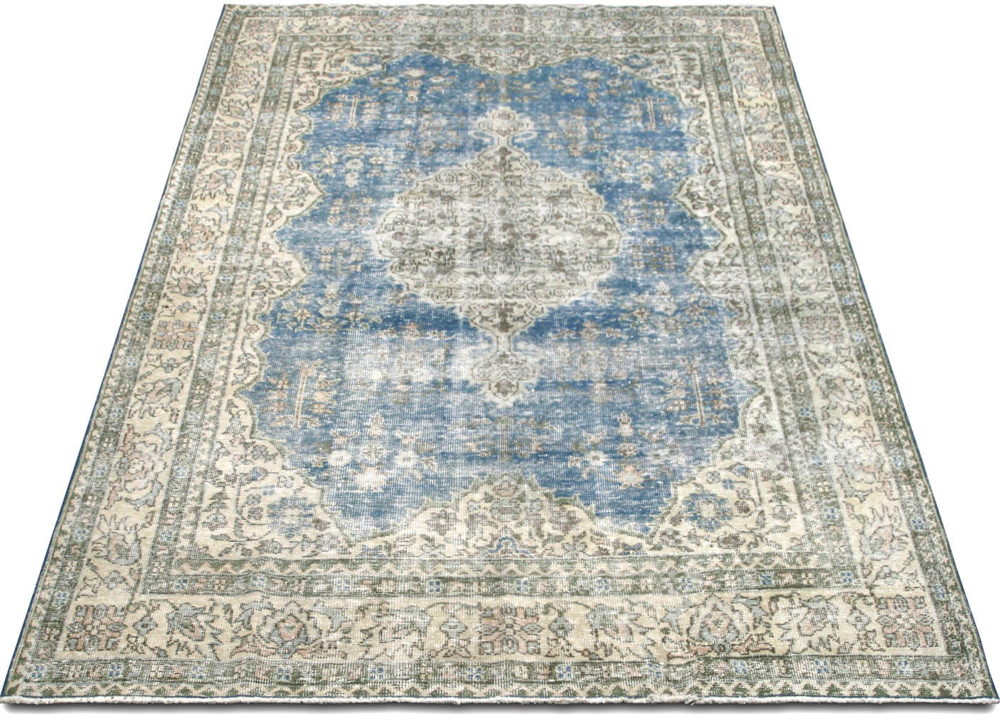 Vintage Turkish Oushak Rug - 7'4" x 10'1" - 220193