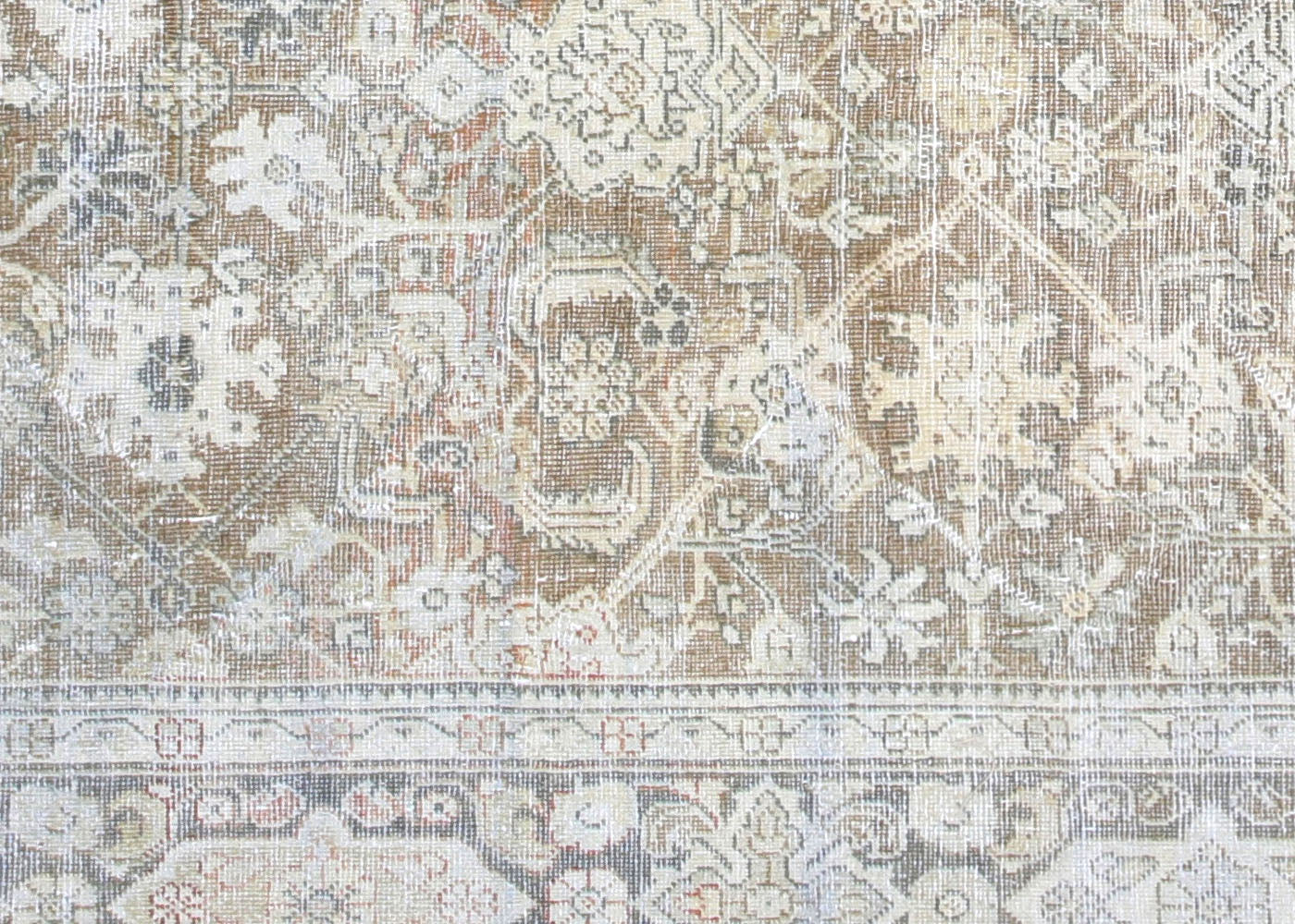 Semi Antique Persian Mahal Rug - 9'5" x 11'11" - 220194