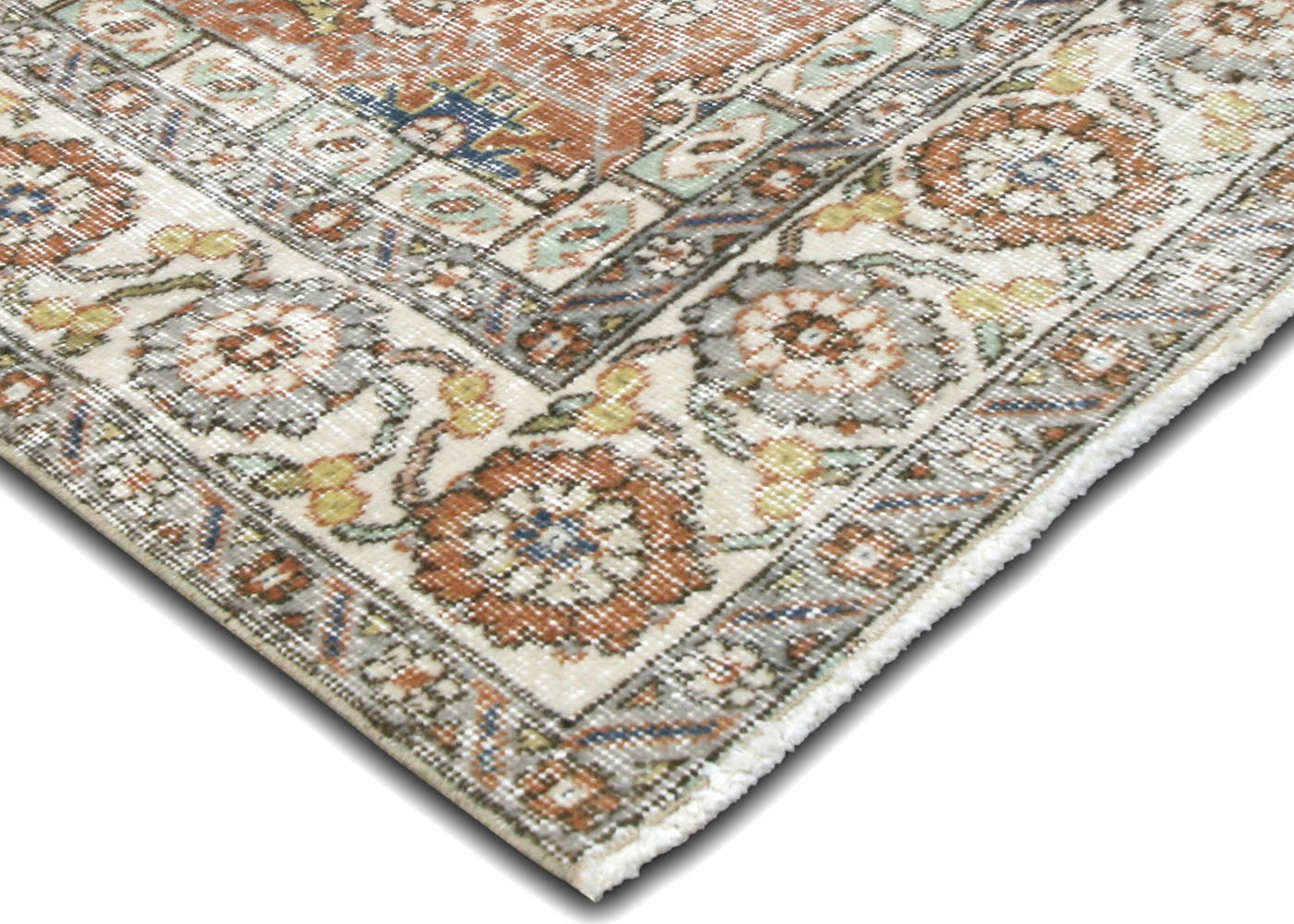 Vintage Turkish Oushak Rug - 6'3" x 10'5" - 220195
