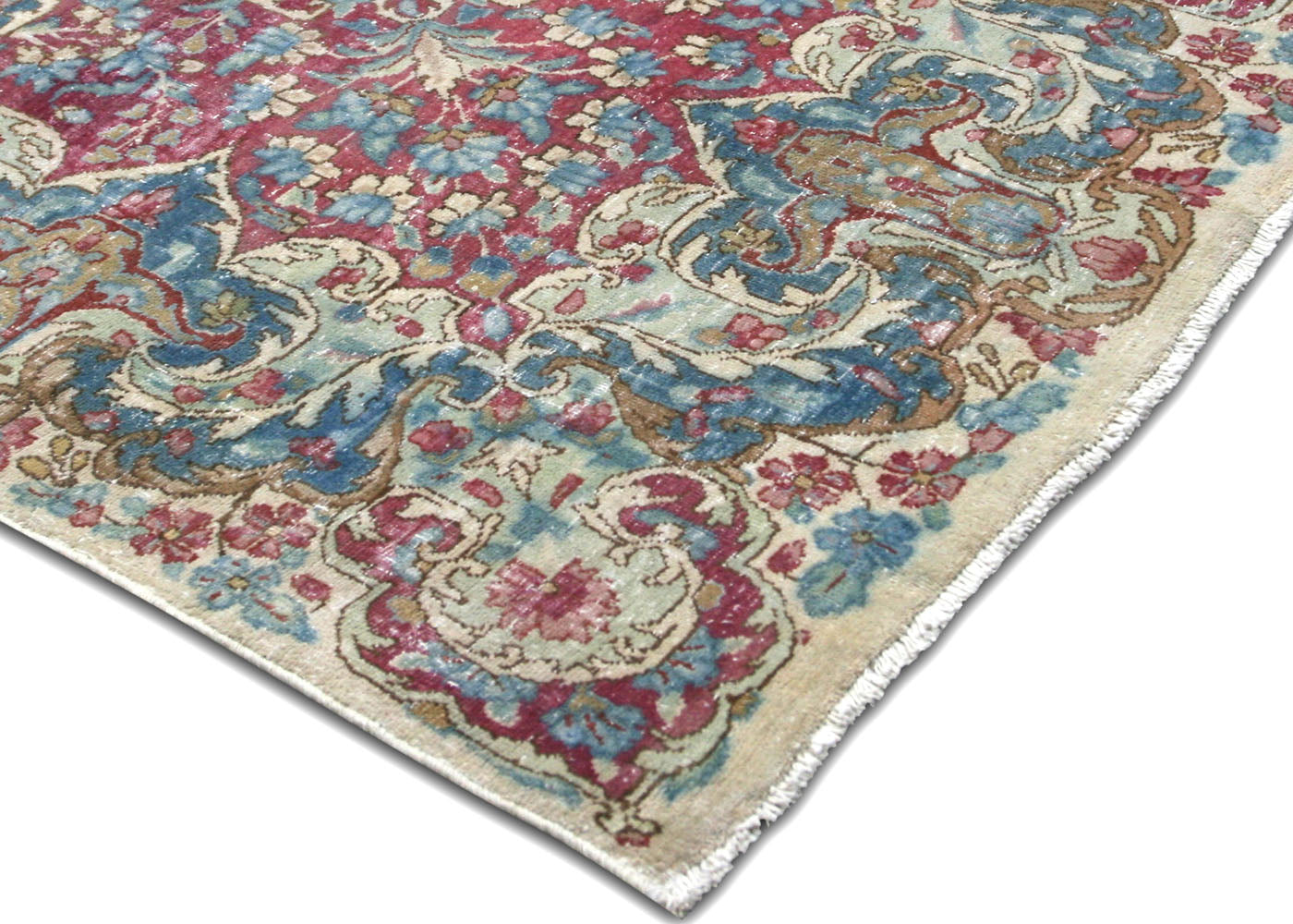 Semi Antique Persian Kerman Rug - 10'7" x 18'1" - 220281