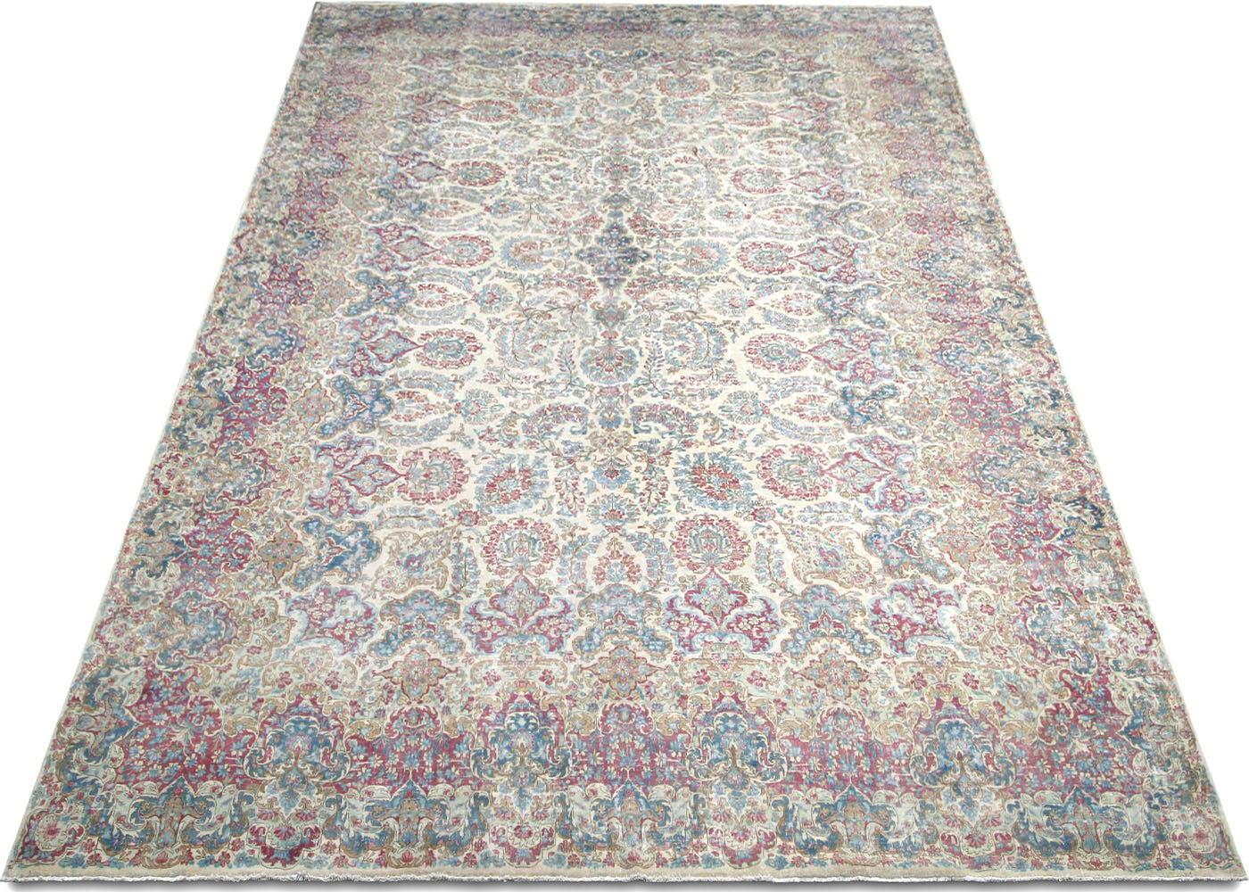 Semi Antique Persian Kerman Rug - 10'7" x 18'1" - 220281