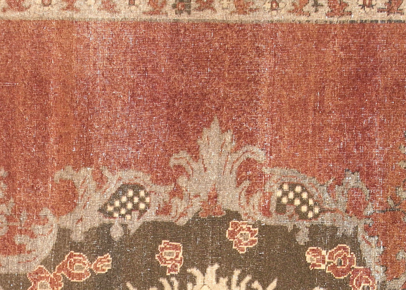 Vintage Turkish Oushak Rug - 6'9" x 9'2"