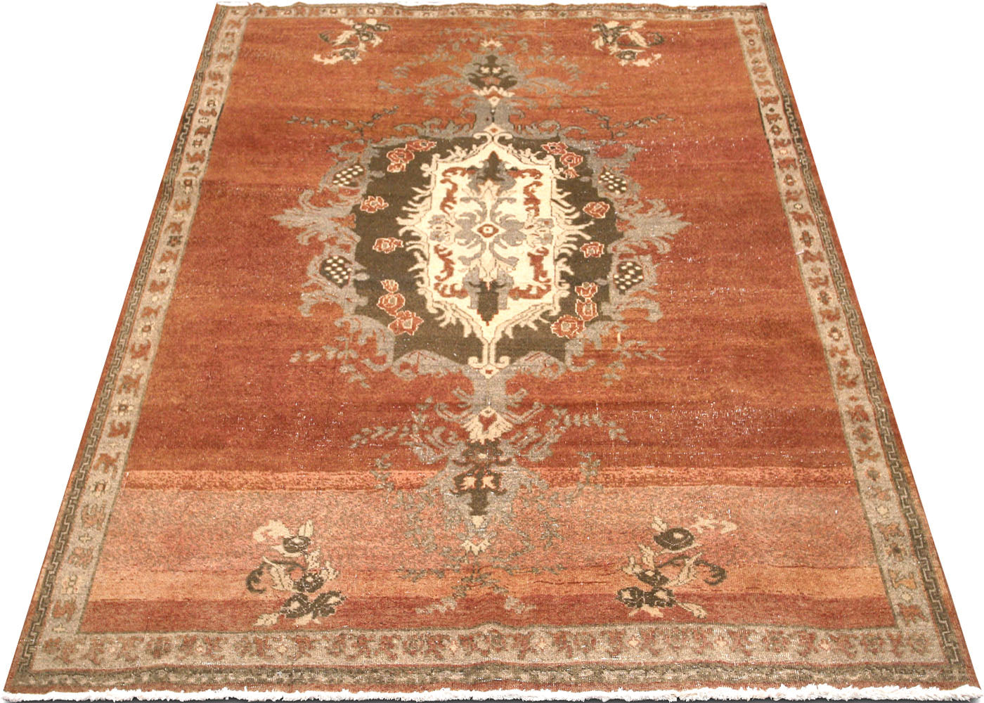 Vintage Turkish Oushak Rug - 6'9" x 9'2"