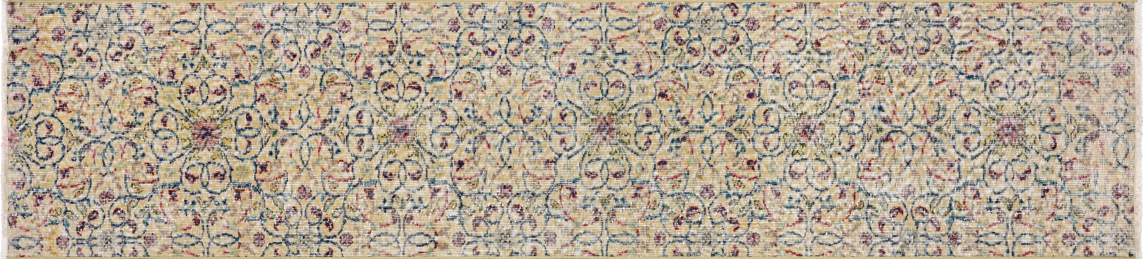 Vintage Turkish Sparta Rug - 2'3" x 9'8" - 220426