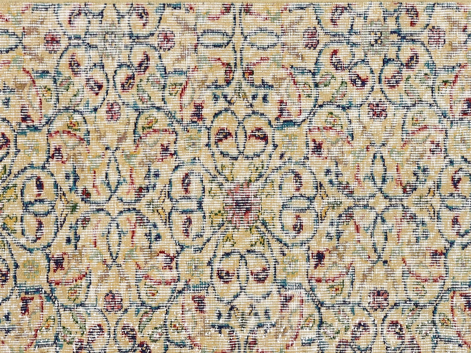 Vintage Turkish Sparta Rug in Yellow tones and an All Over pattern. Measuring 2 feet 3 inches x 9 feet 8 inches – SKU 220426