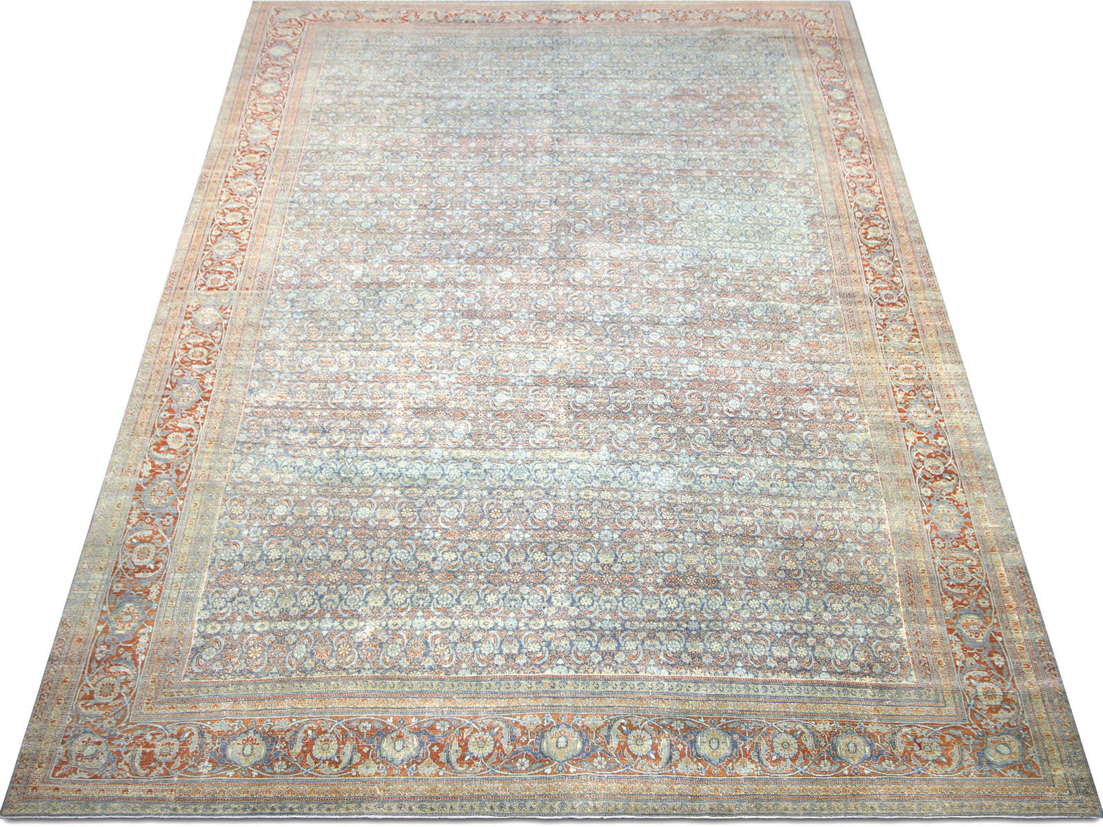 Semi Antique Persian Tabriz Rug - 11'1" x 18'3"