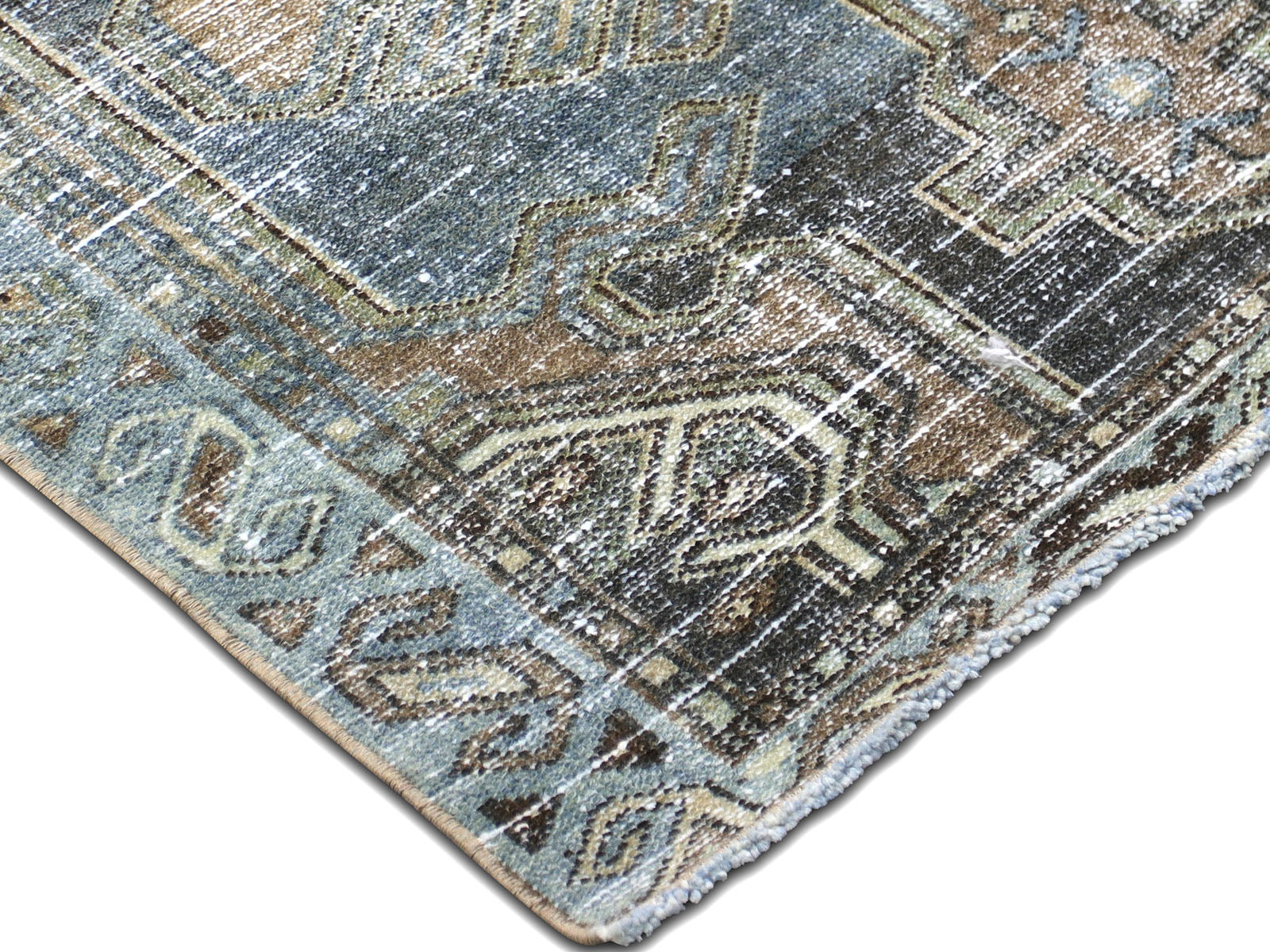 Semi Antique Persian Melayer Runner - 3'1" x 12'11"