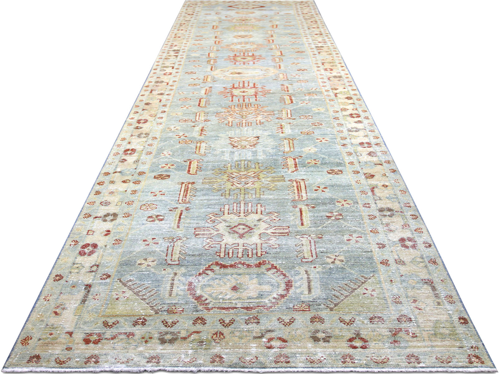 Semi Antique Persian Melayer Runner - 3'9" x 16'7"