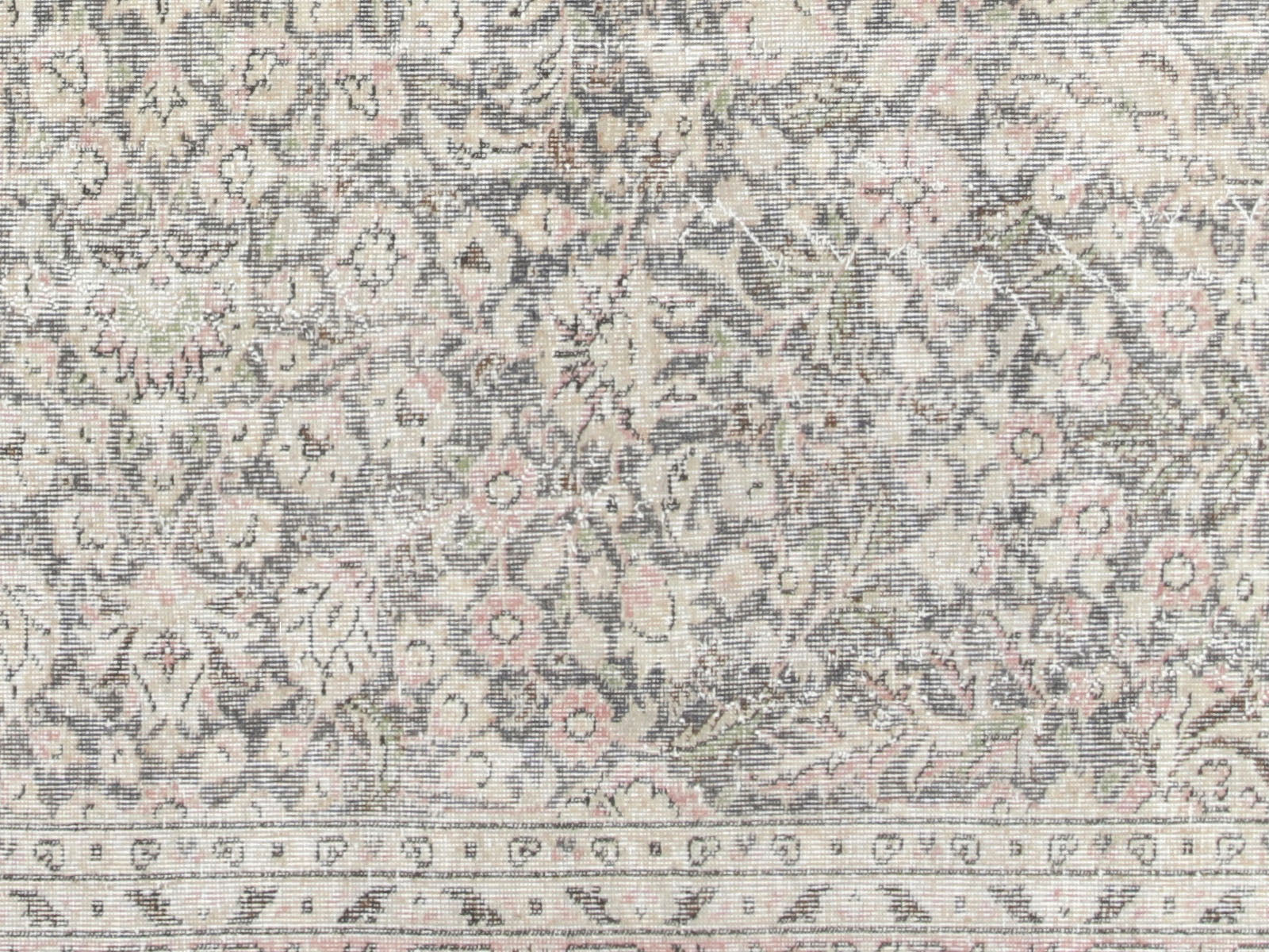 Vintage Turkish Oushak Rug - 7' x 10'2" - 230007