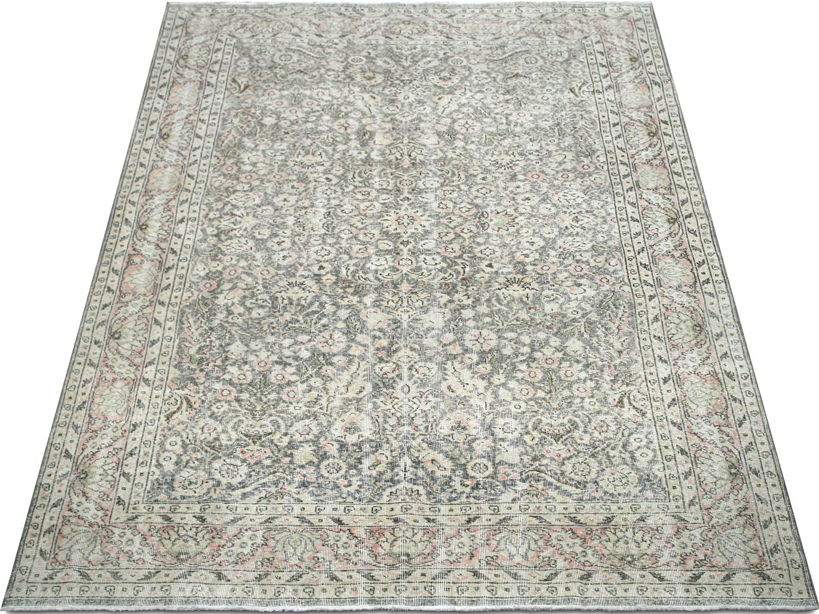 Vintage Turkish Oushak Rug - 7' x 10'2"