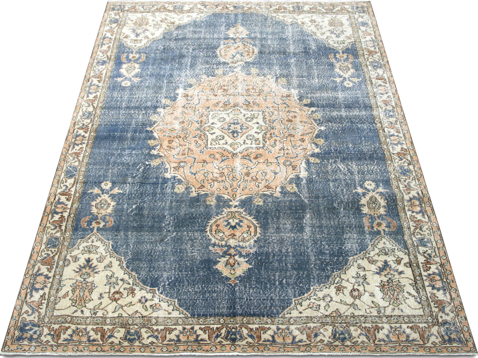 Vintage Turkish Oushak Rug - 6'8" x 10'3"