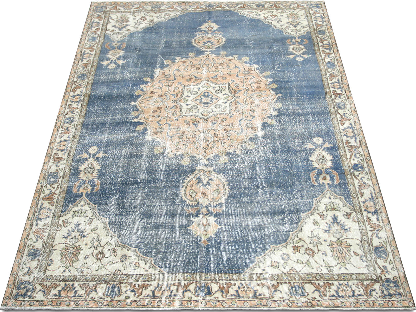 Vintage Turkish Oushak Rug - 6'8" x 10'3"