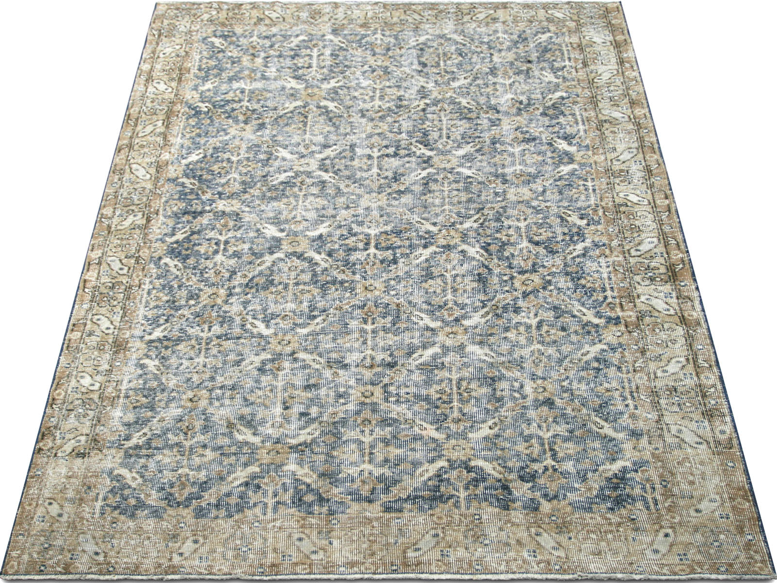 Vintage Turkish Oushak Rug - 6'2" x 9'6"