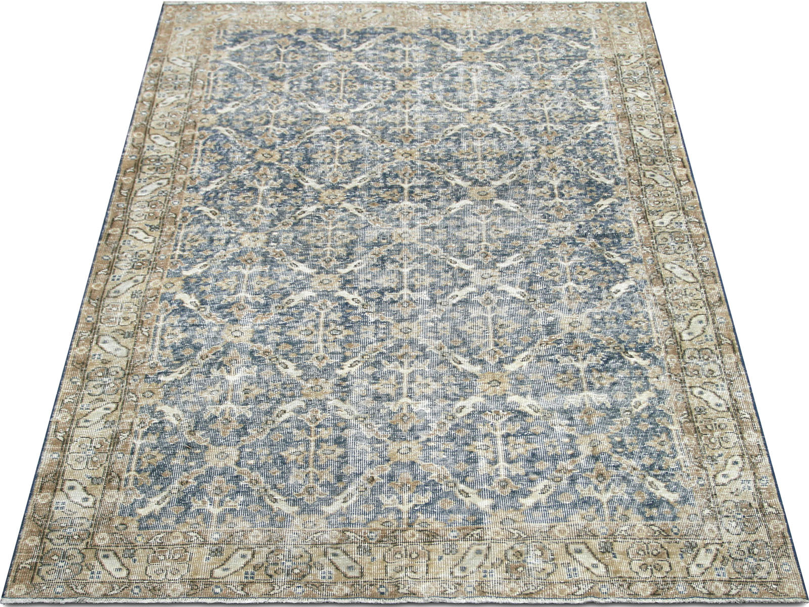 Vintage Turkish Oushak Rug - 6'2" x 9'6"