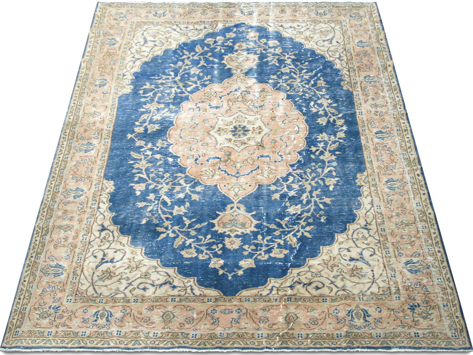 Vintage Turkish Oushak Rug - 7'7" x 10'6"