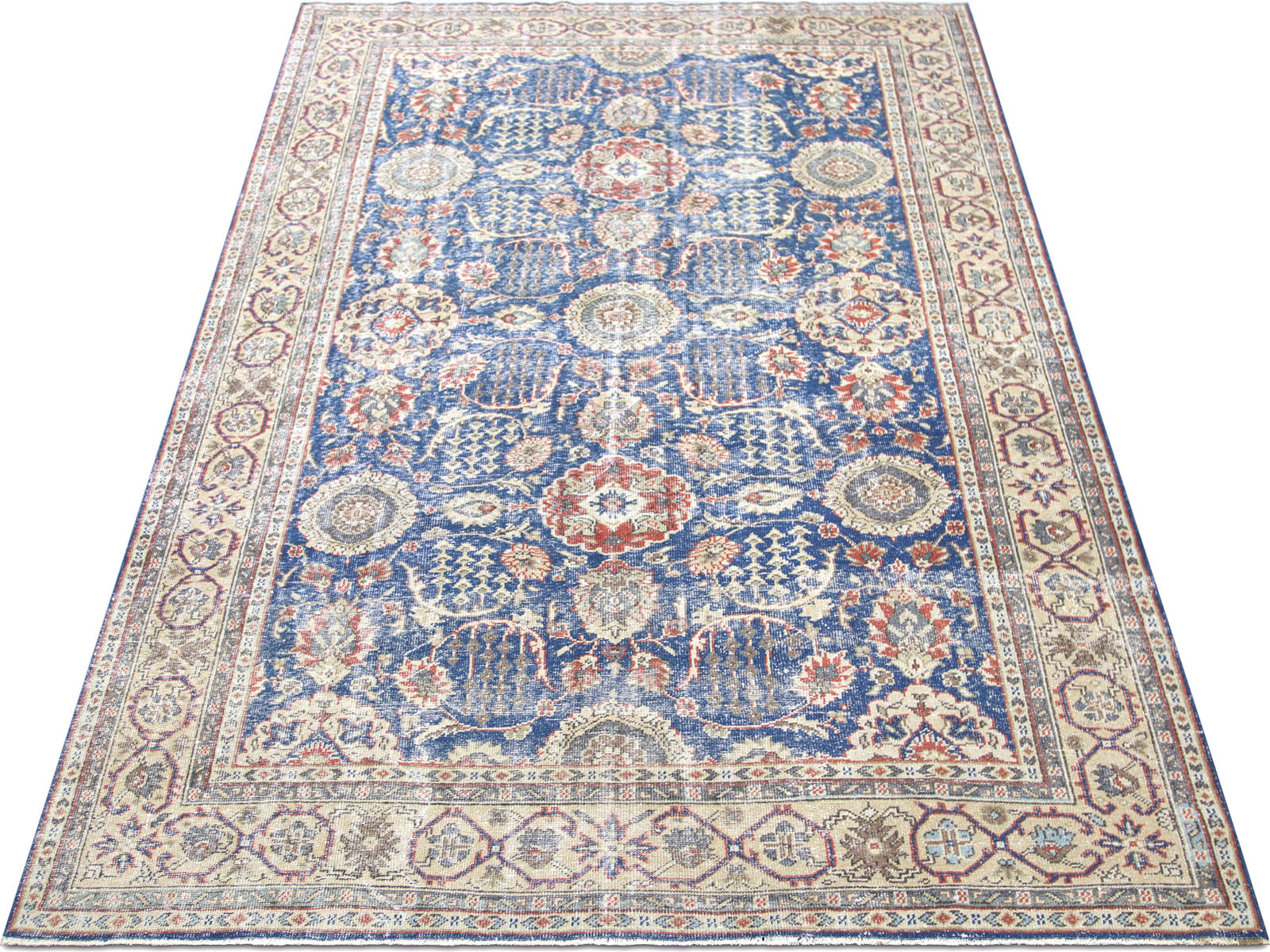 Vintage Turkish Oushak Rug - 7'8" x 10'10"