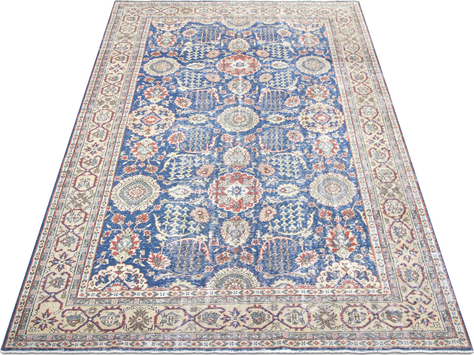 Vintage Turkish Oushak Rug - 7'8" x 10'10"