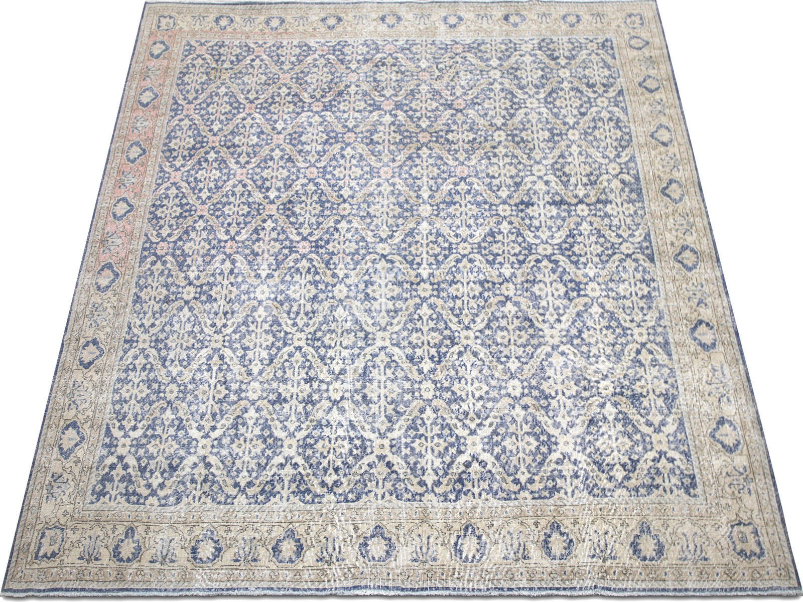 Vintage Turkish Oushak Rug - 9'3" x 9'9"