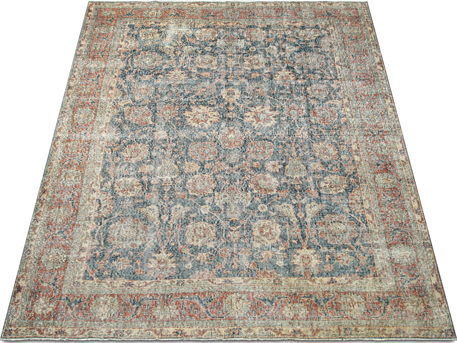 Vintage Turkish Oushak Rug - 6'3" x 9'1"